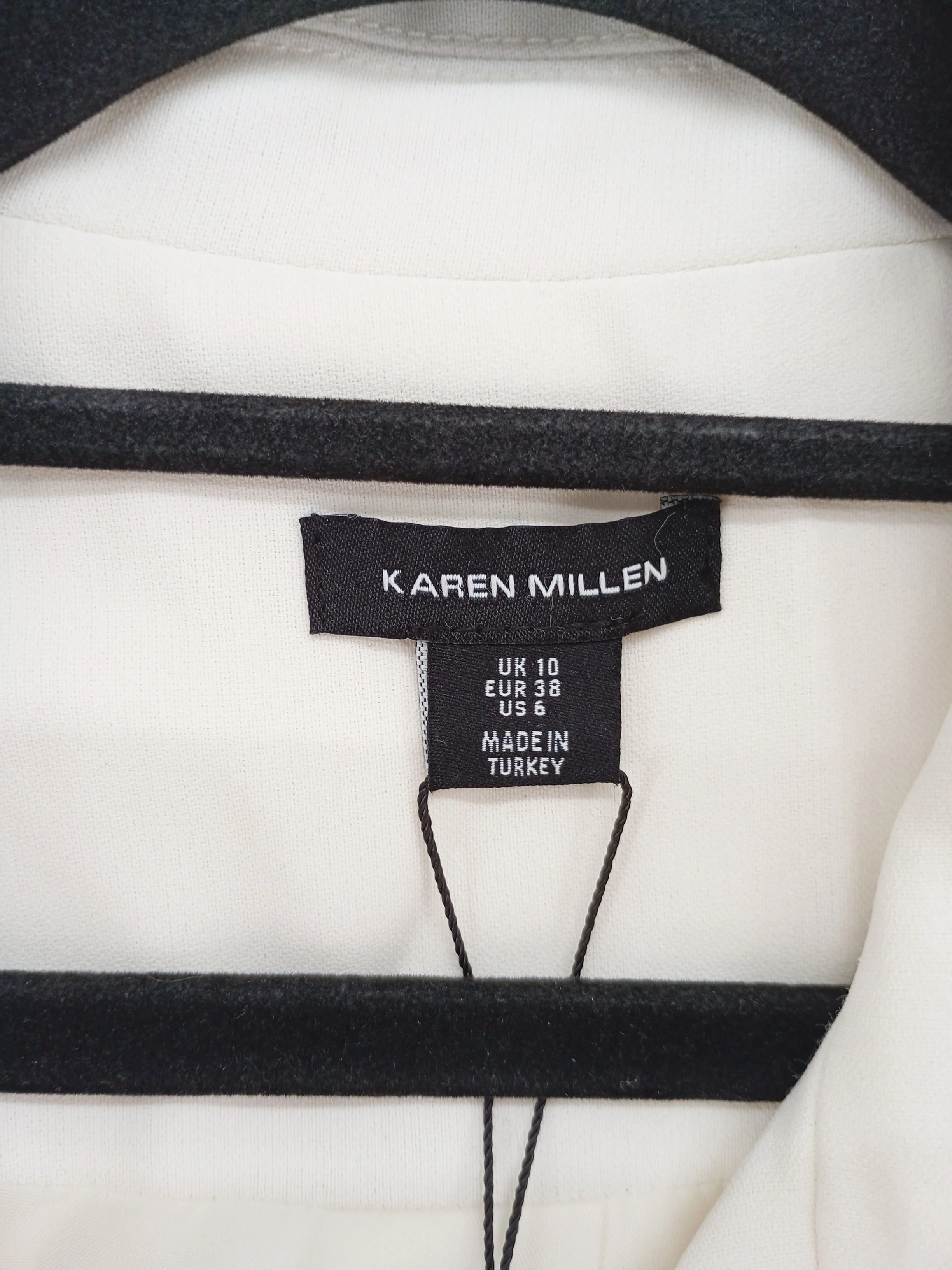Karen Millen Wrap Midi Dress UK10 in Cream RRP £219 - Image 7