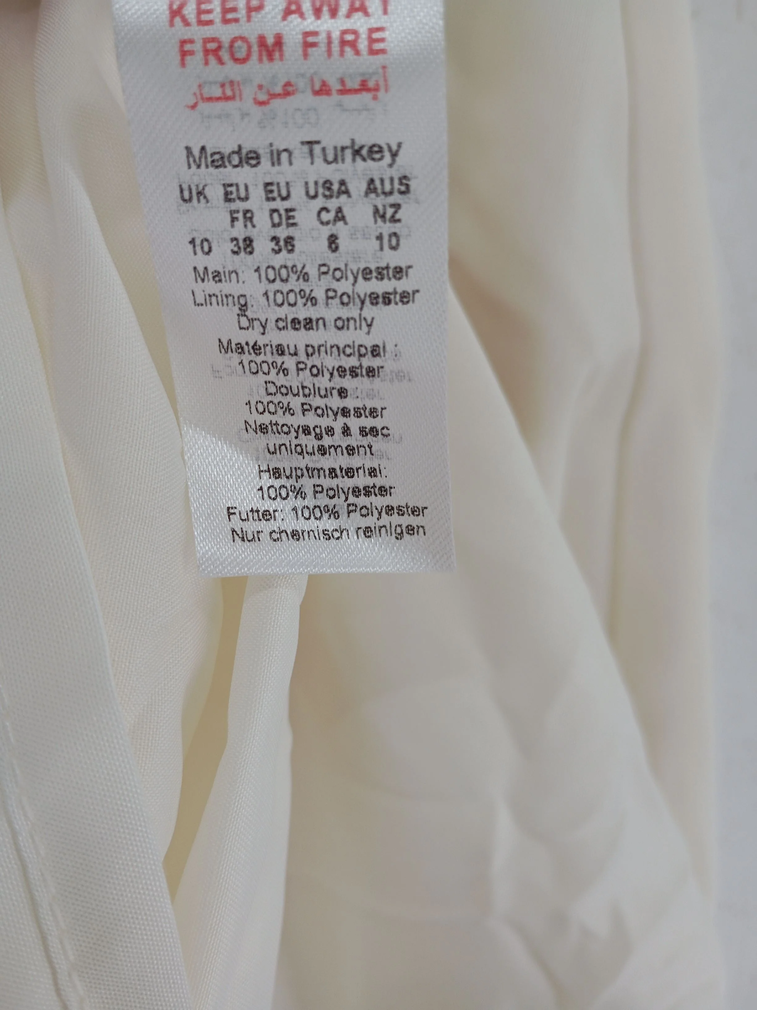 Karen Millen Wrap Midi Dress UK10 in Cream RRP £219 - Image 8