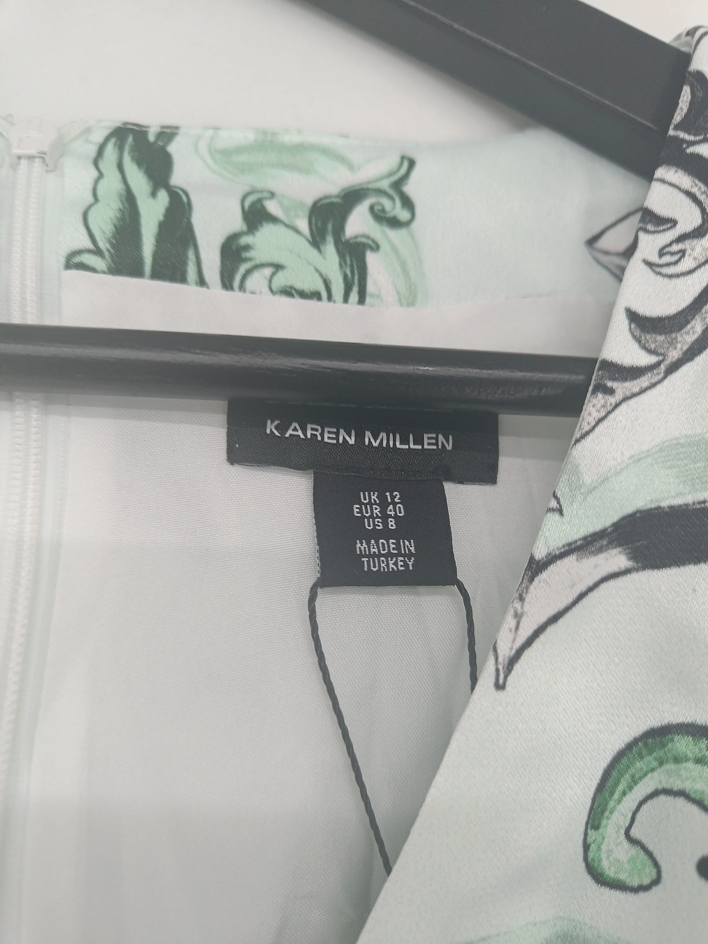 Karen Millen Wrap Midi Dress UK12 in Multi RRP £299 - Image 6