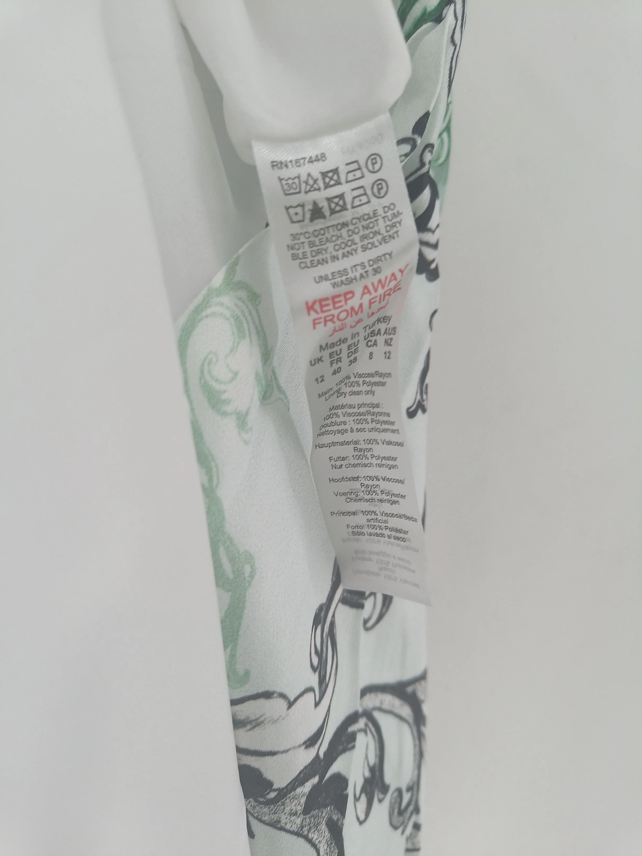 Karen Millen Wrap Midi Dress UK12 in Multi RRP £299 - Image 7