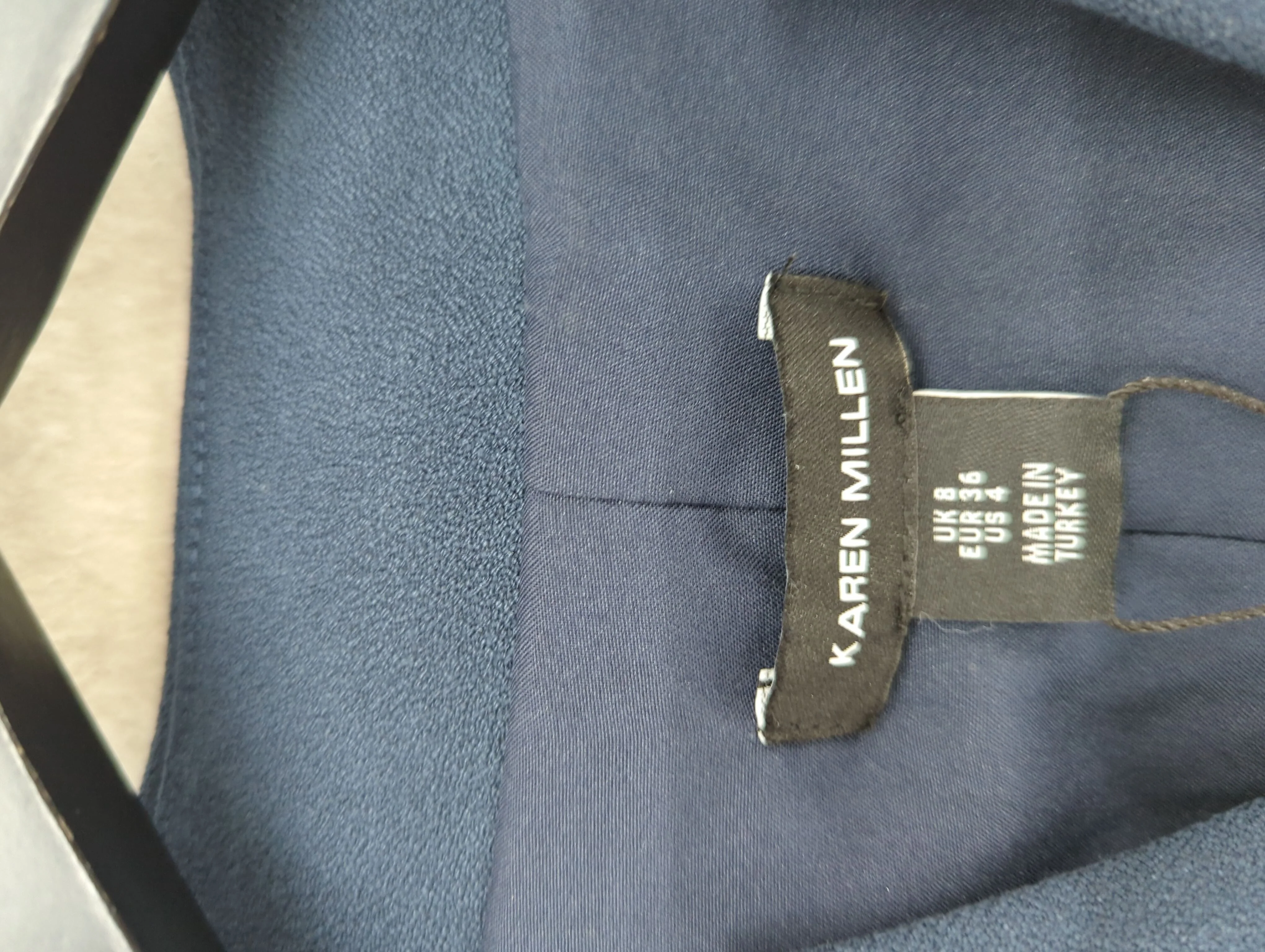 Karen Millen Wrap Midi Dress UK8 in Blue RRP £219 - Image 6