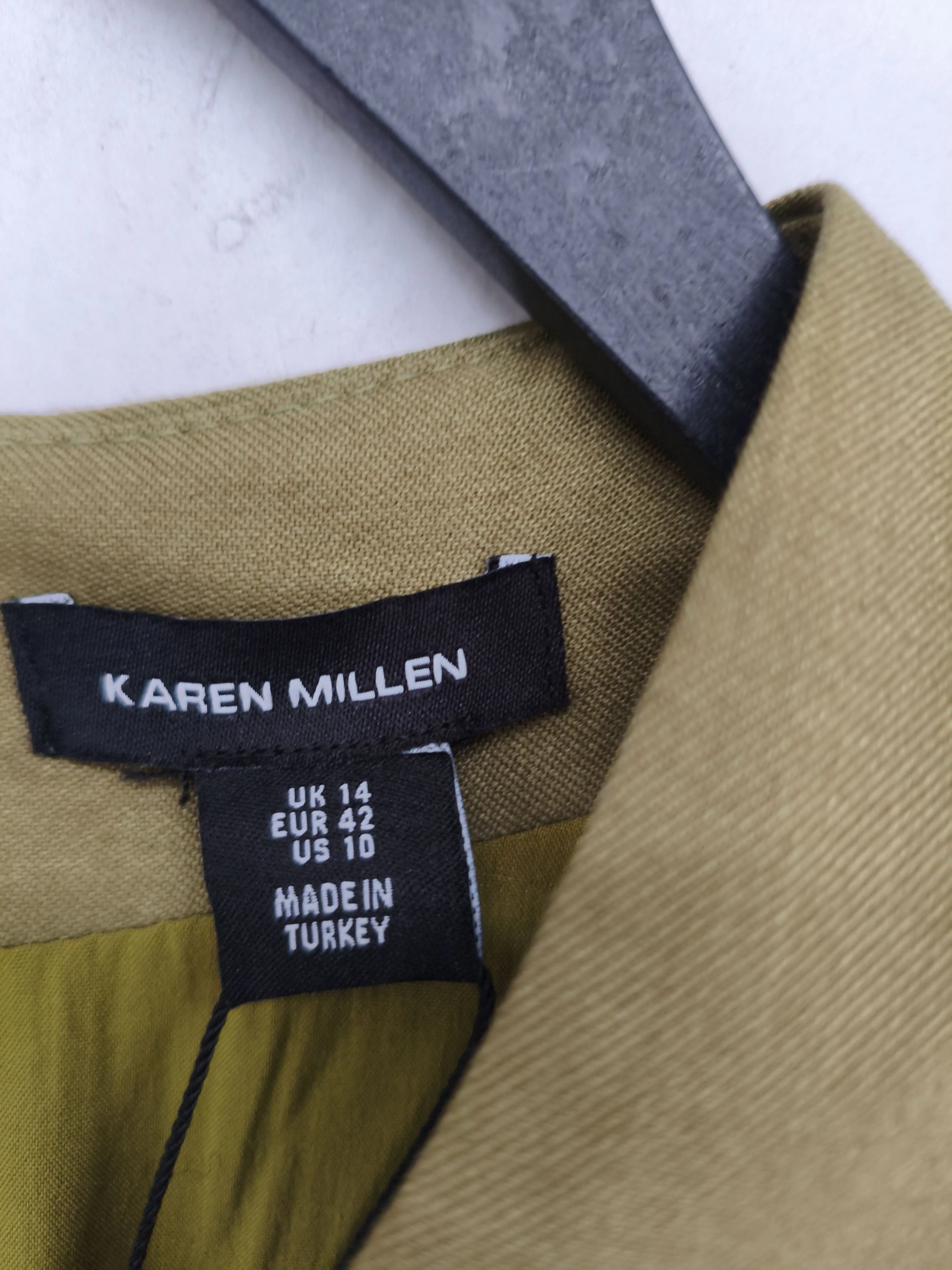 Karen Millen Wrap Mini Dress UK14 in Green RRP £249 - Image 6