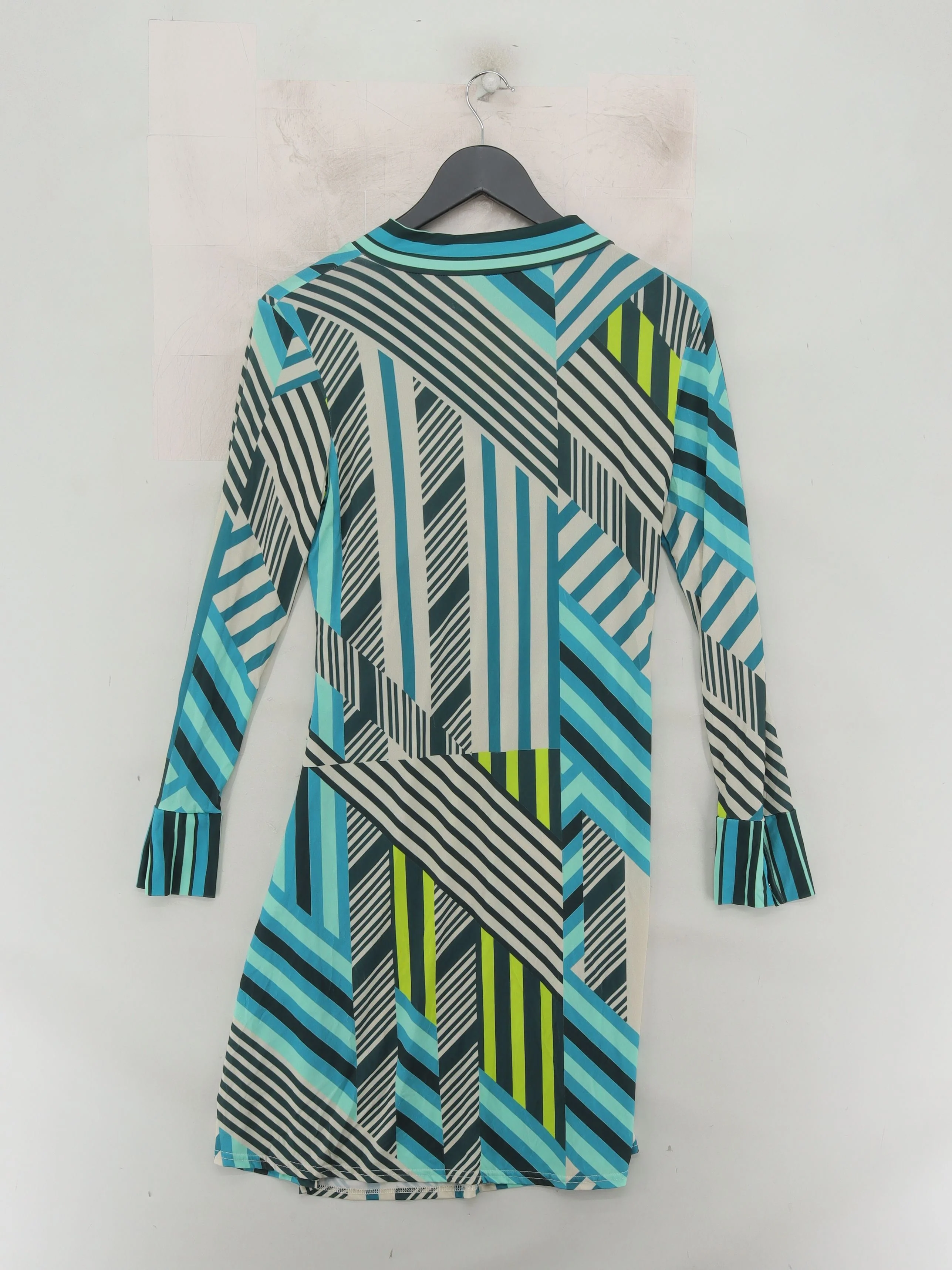 Karen Millen Wrap Mini Dress UK14 in Multi - Image 2