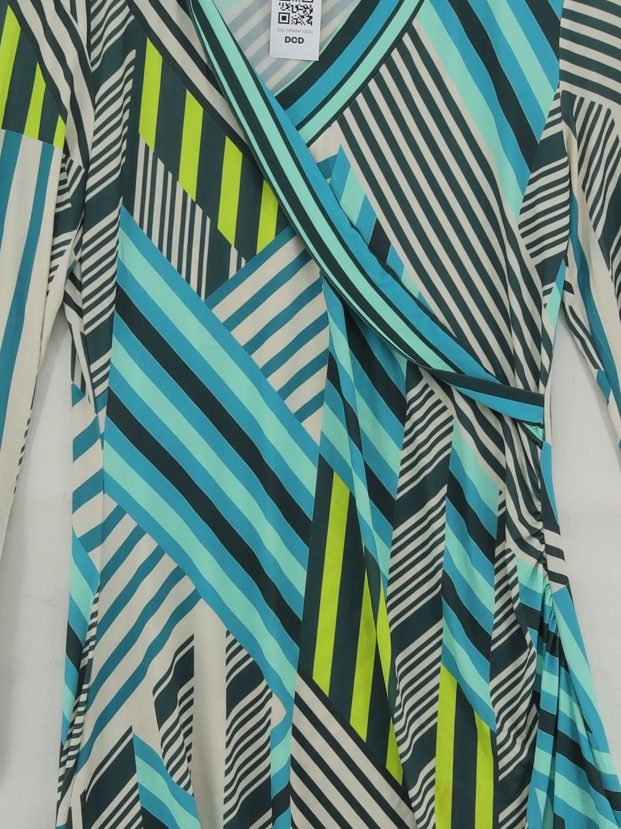 Karen Millen Wrap Mini Dress UK14 in Multi - Image 3