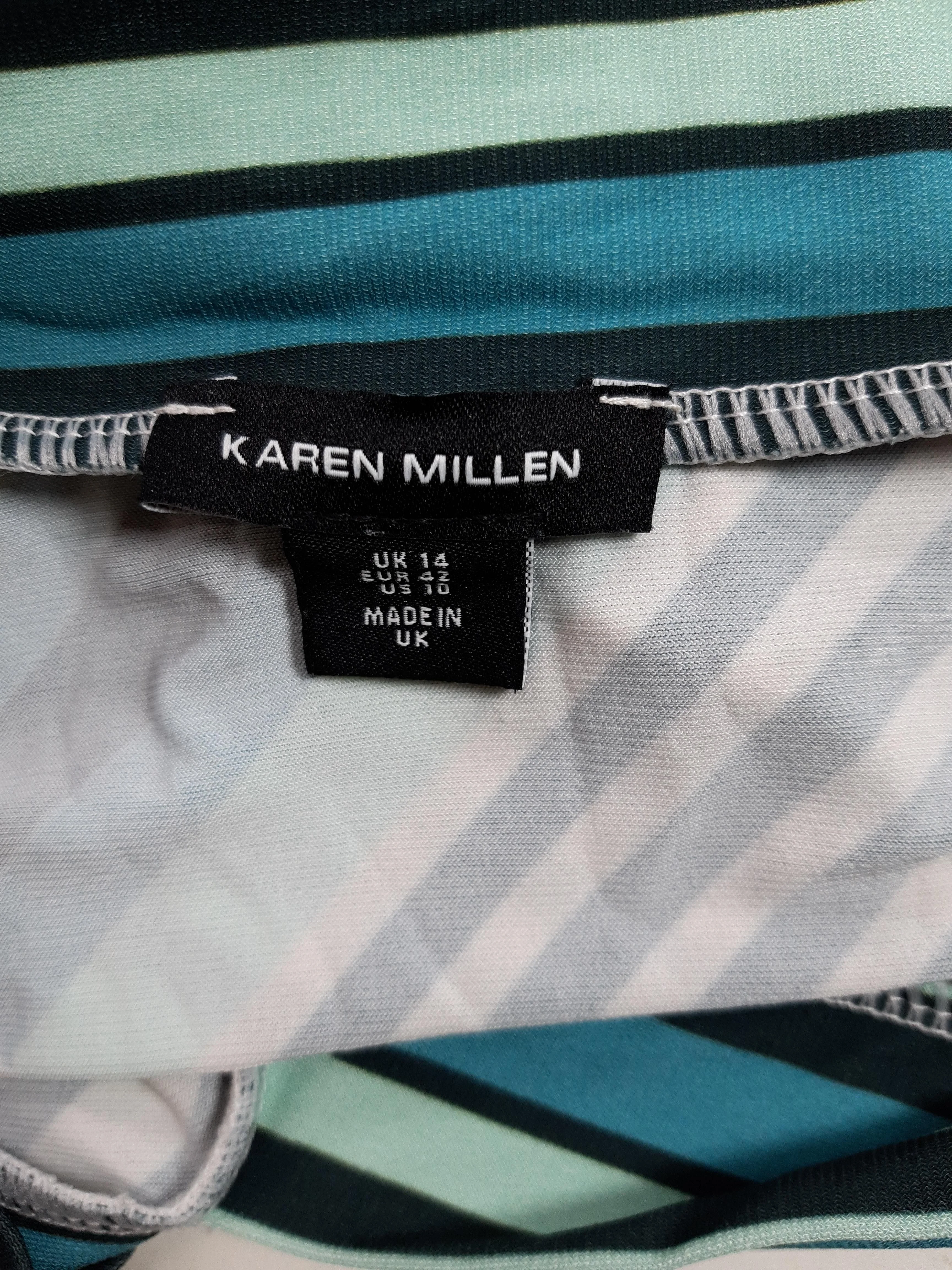Karen Millen Wrap Mini Dress UK14 in Multi - Image 5