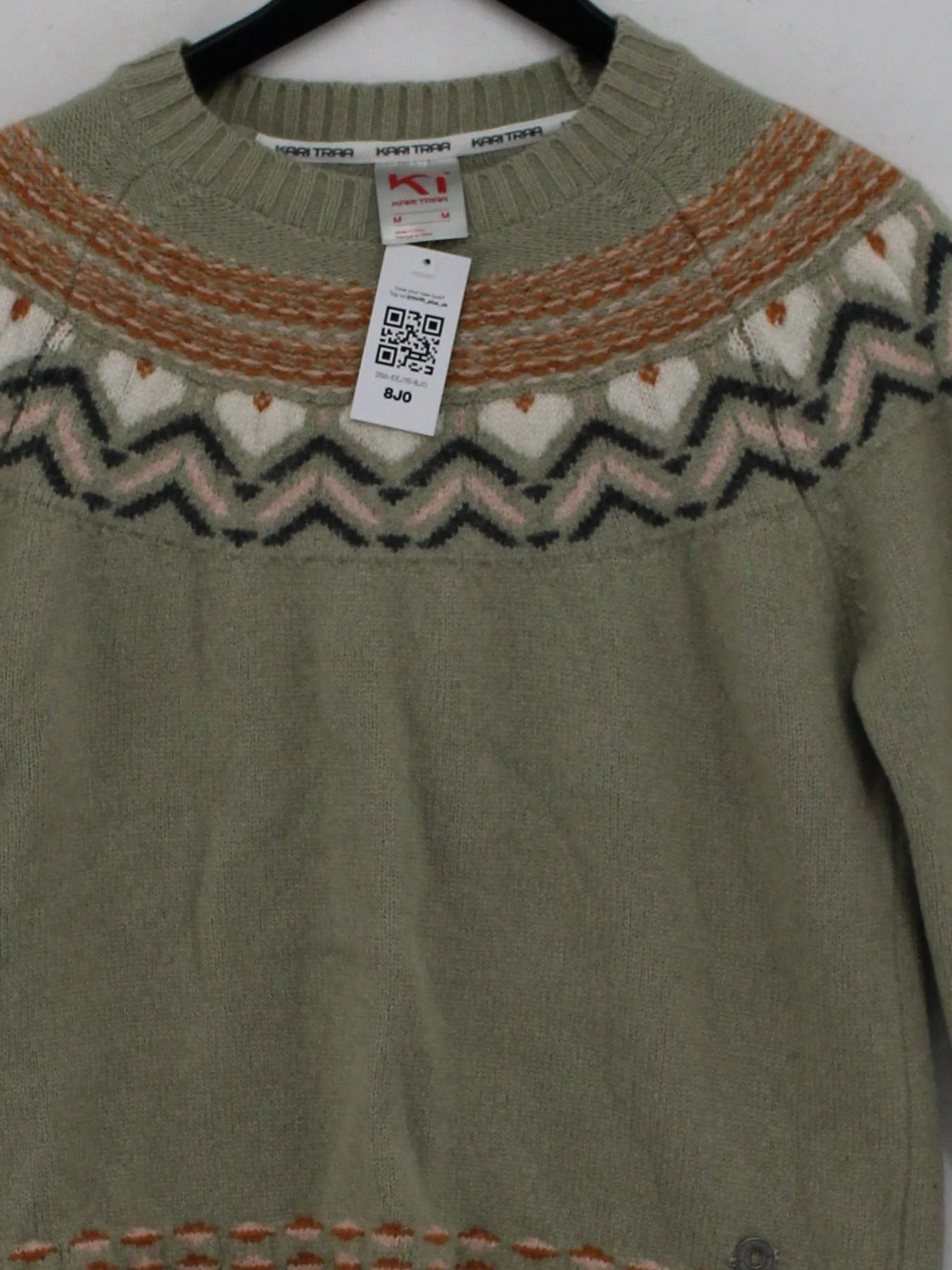 Kari Traa Women's Jumper M Green Wool with Polyamide Pullover - Image 3