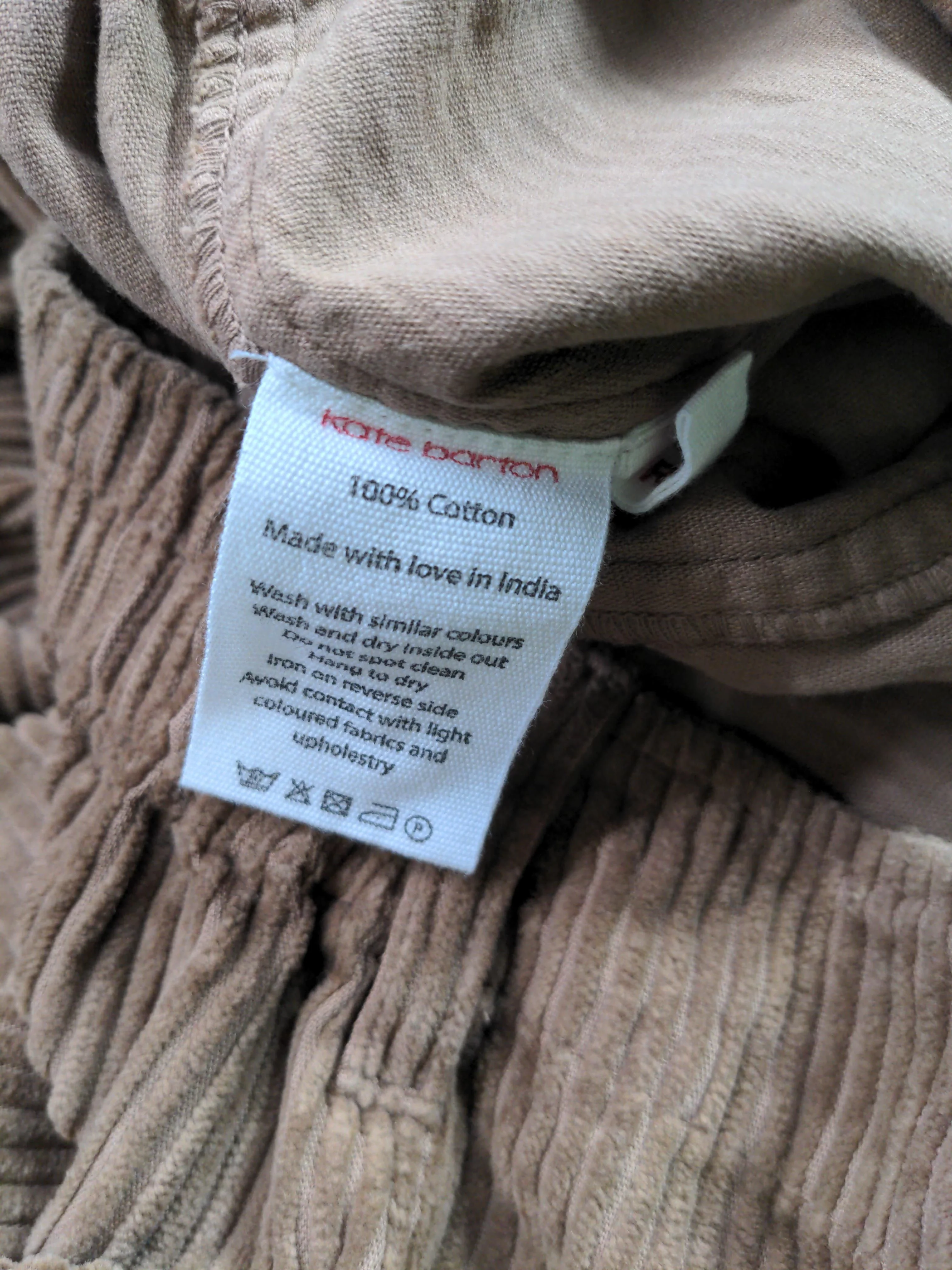 Kate Barton Men's Trousers M Brown 100% Cotton Tapered Chino - Image 6