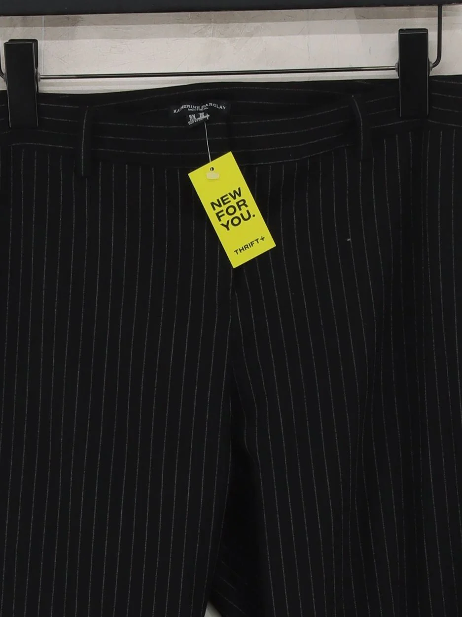 Katherine Barclay Women's Trousers UK 12 Black Polyester - Image 3