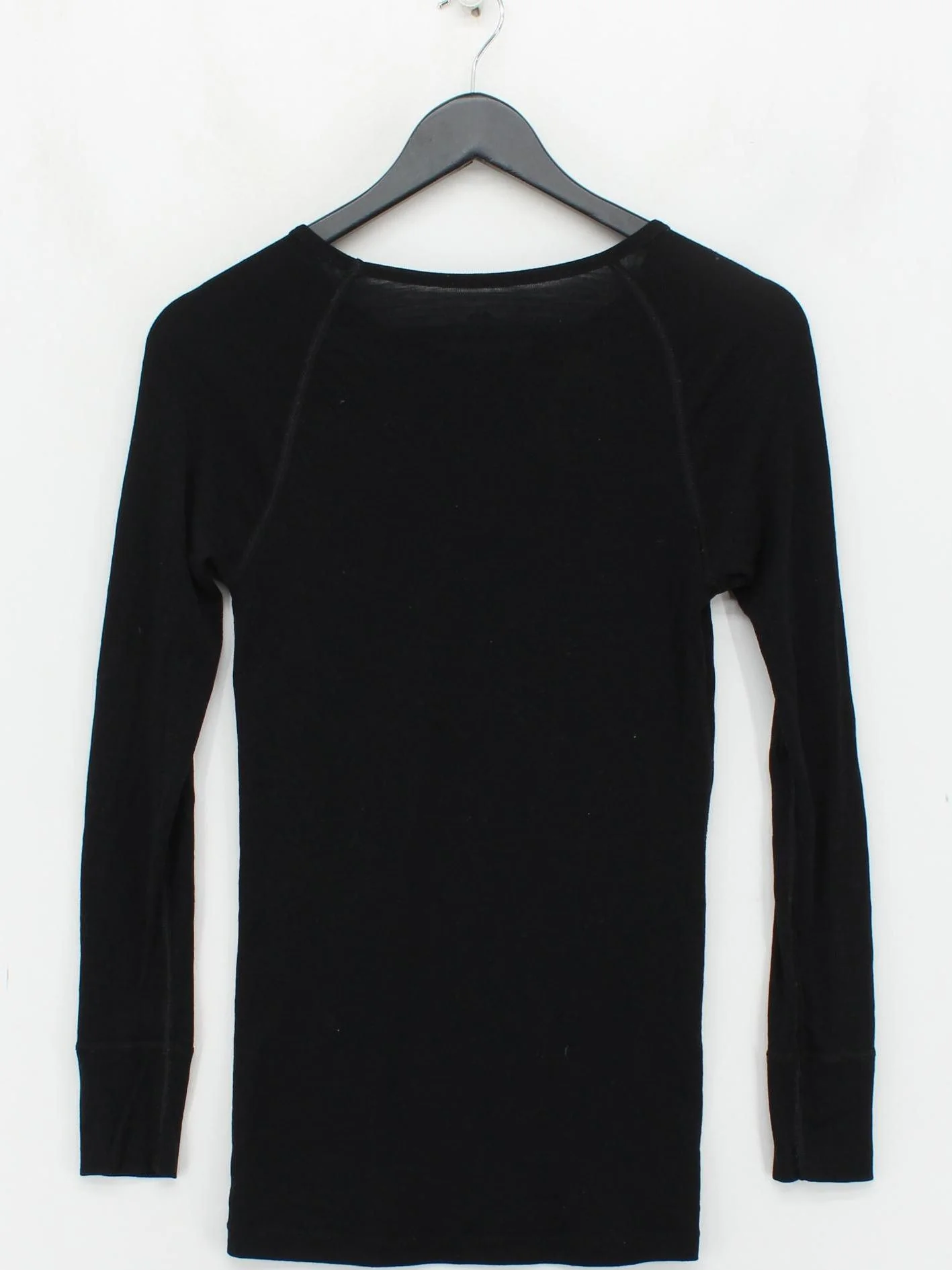 Kathmandu Men's T-Shirt XS Black 100% Wool Round Neck Basic - Image 2