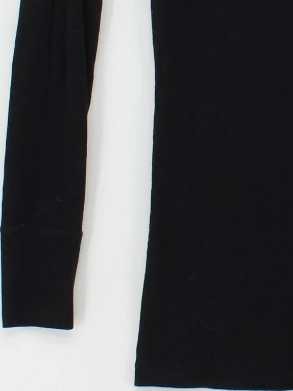 Kathmandu Men's T-Shirt XS Black 100% Wool Round Neck Basic - Image 4