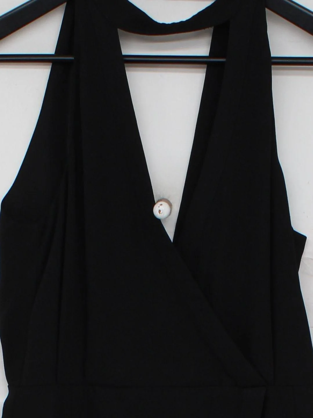 Keepsake Wrap Midi Dress M in Black - Image 3