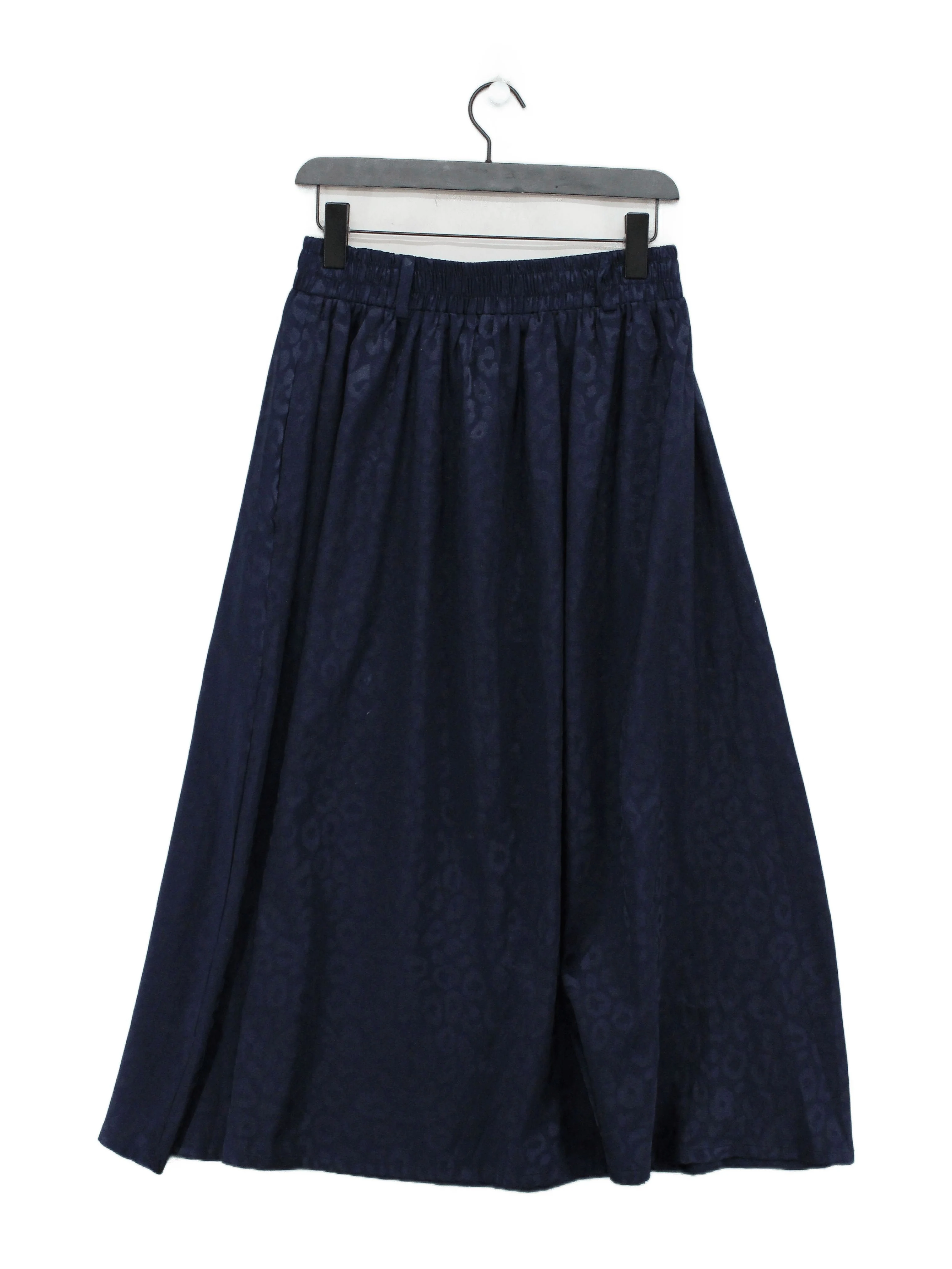 Kemi Telford Women's Midi Skirt S Blue Animal Print 100% Polyester Midi A-Line