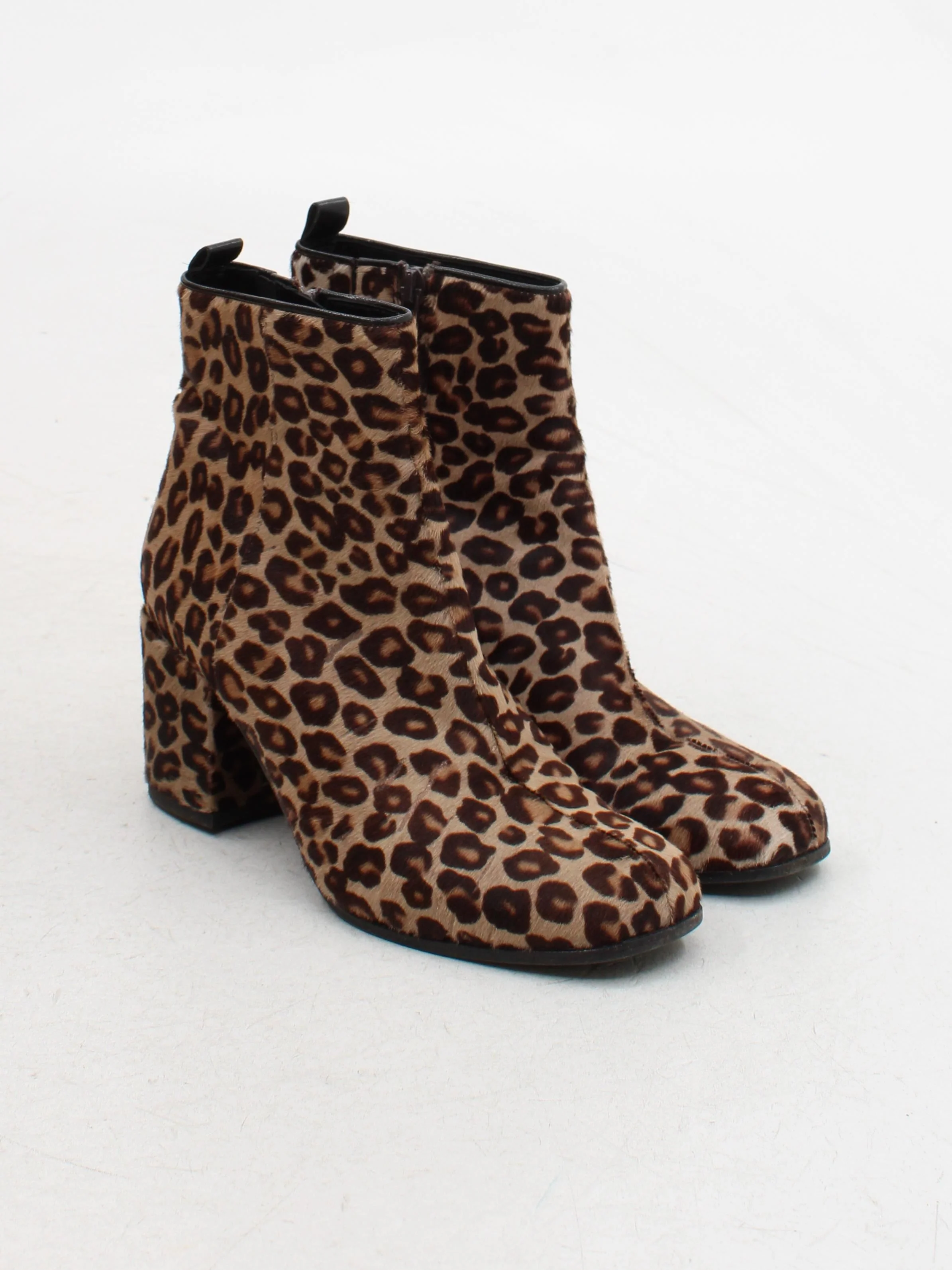 Kennel & Schmenger Women's Boots UK 4.5 Brown Animal Print 100% Leather Combat - Image 4