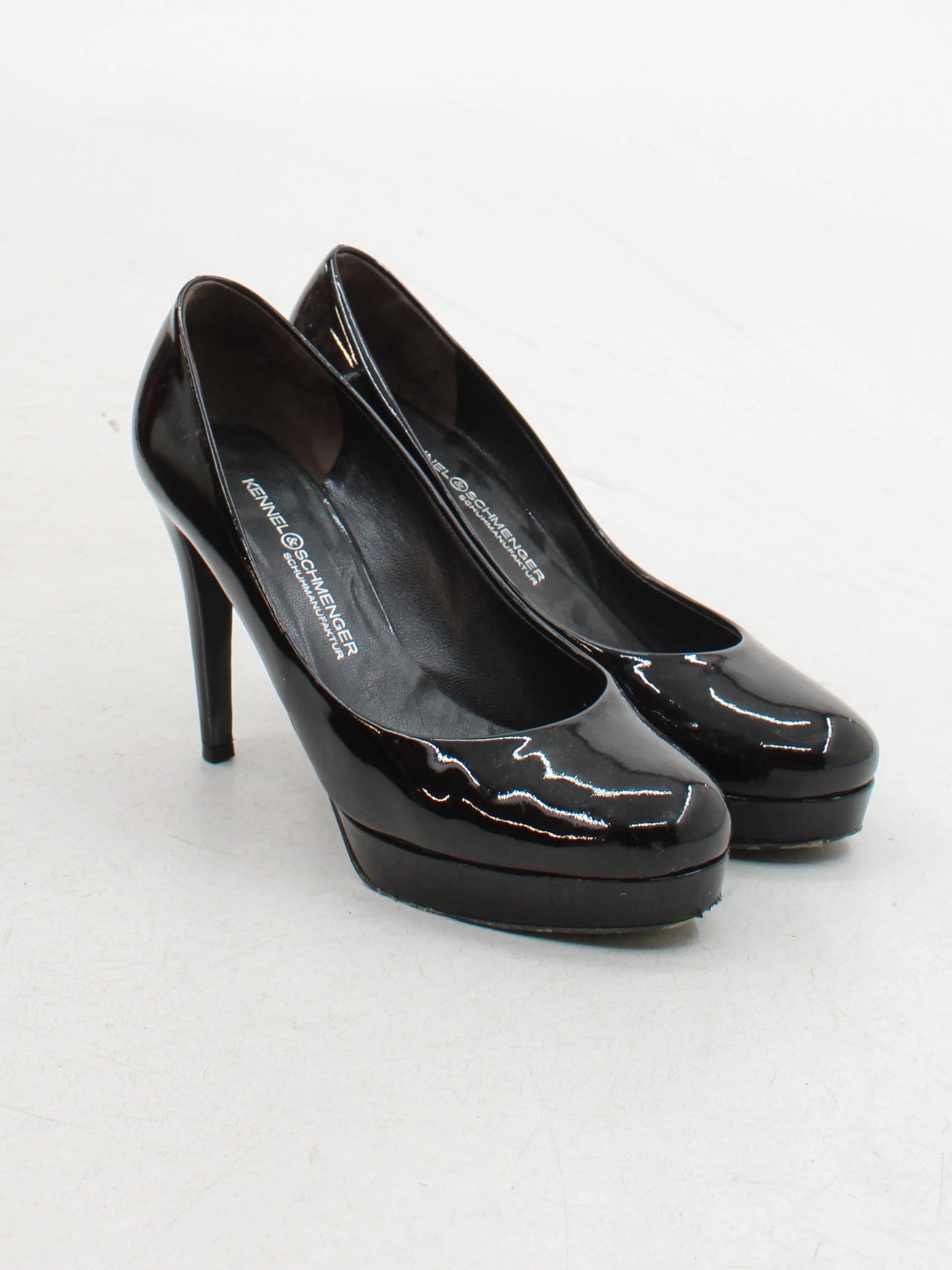 Kennel & Schmenger Women's Heels UK 5 Black 100% Leather Platform - Image 4