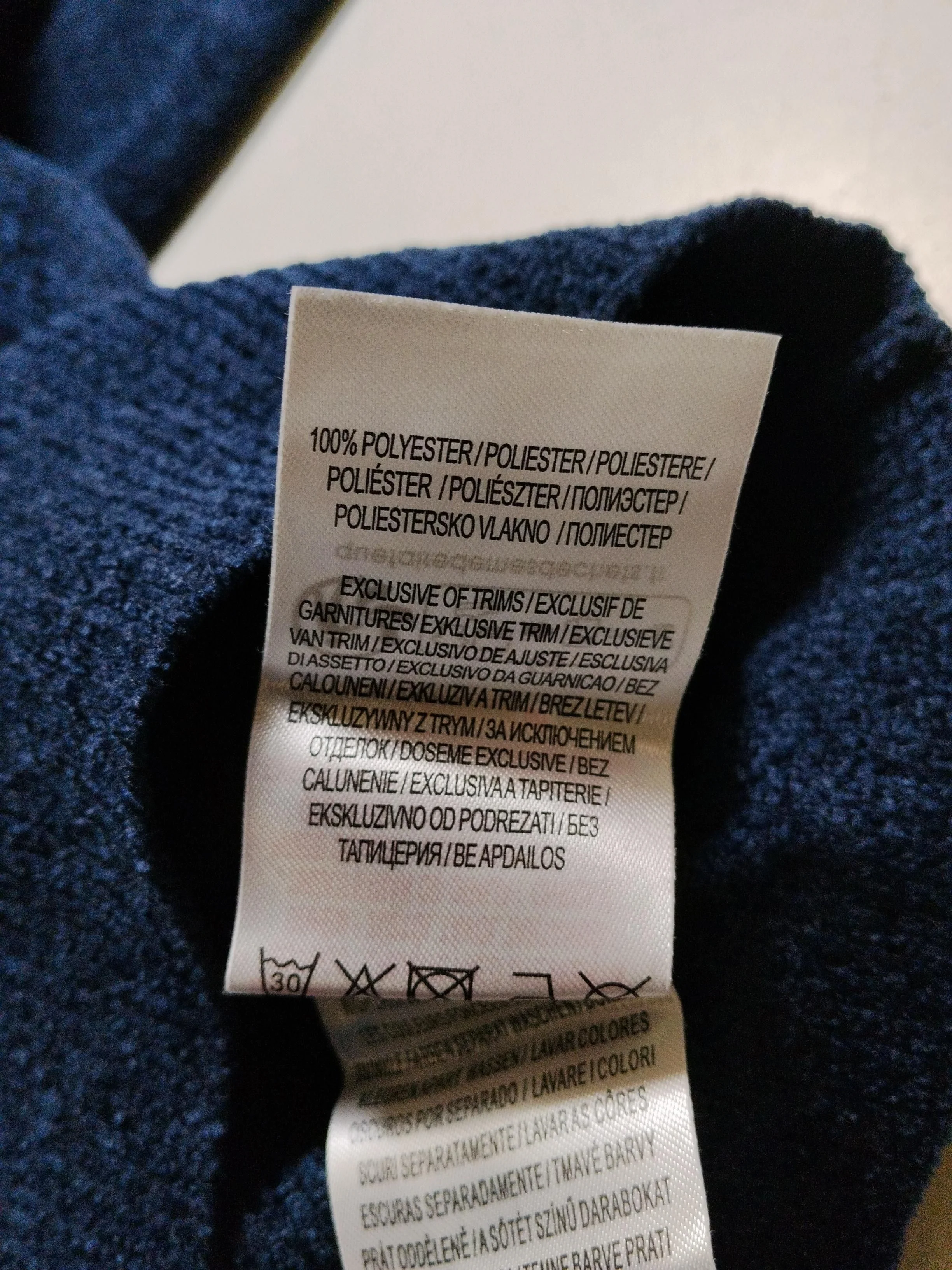 Kensington Men's Jumper M Blue 100% Polyester High Neck Pullover - Image 6
