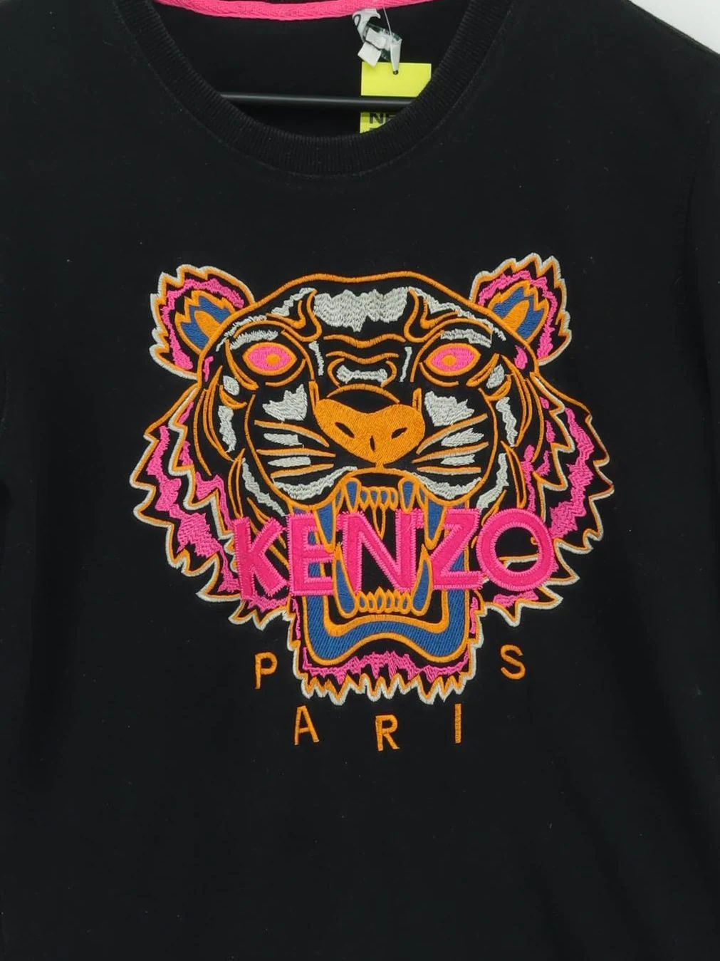 Kenzo Men's Hoodie L Black Graphic 100% Cotton Pullover - Image 3