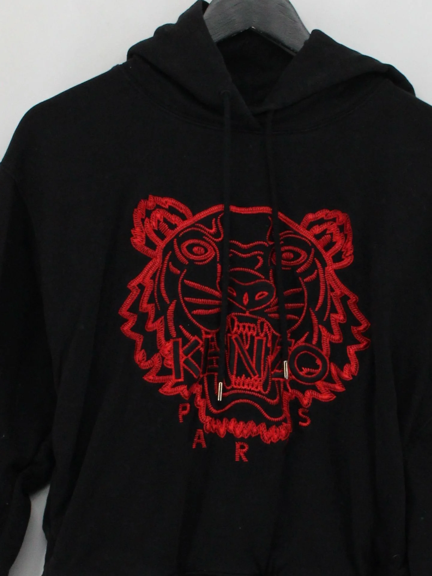 Kenzo Men's Hoodie XL Black Graphic 100% Cotton Pullover - Image 3