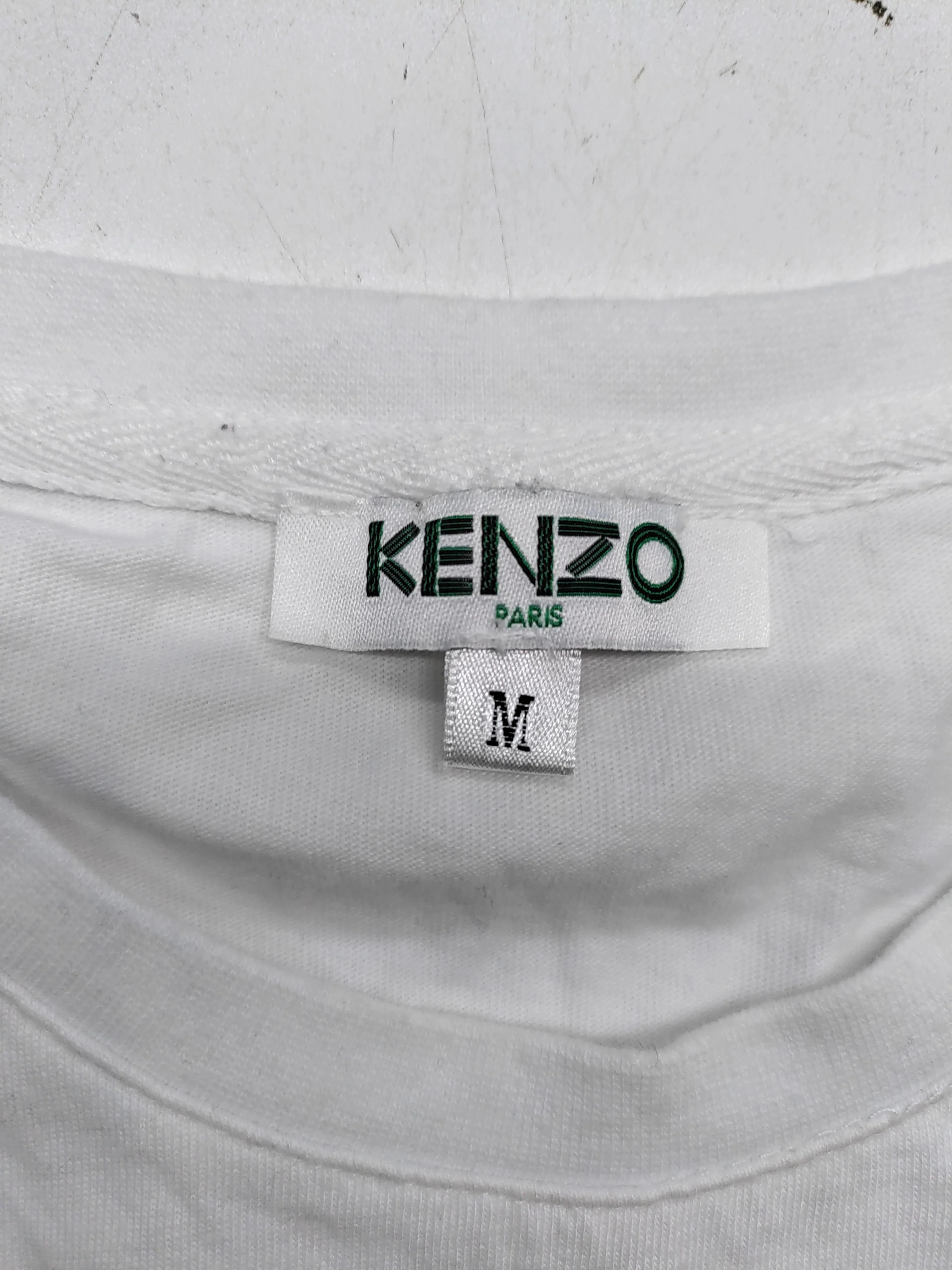 Kenzo Women's T-Shirt M White Graphic 100% Cotton Short Sleeve Round Neck Basic - Image 6