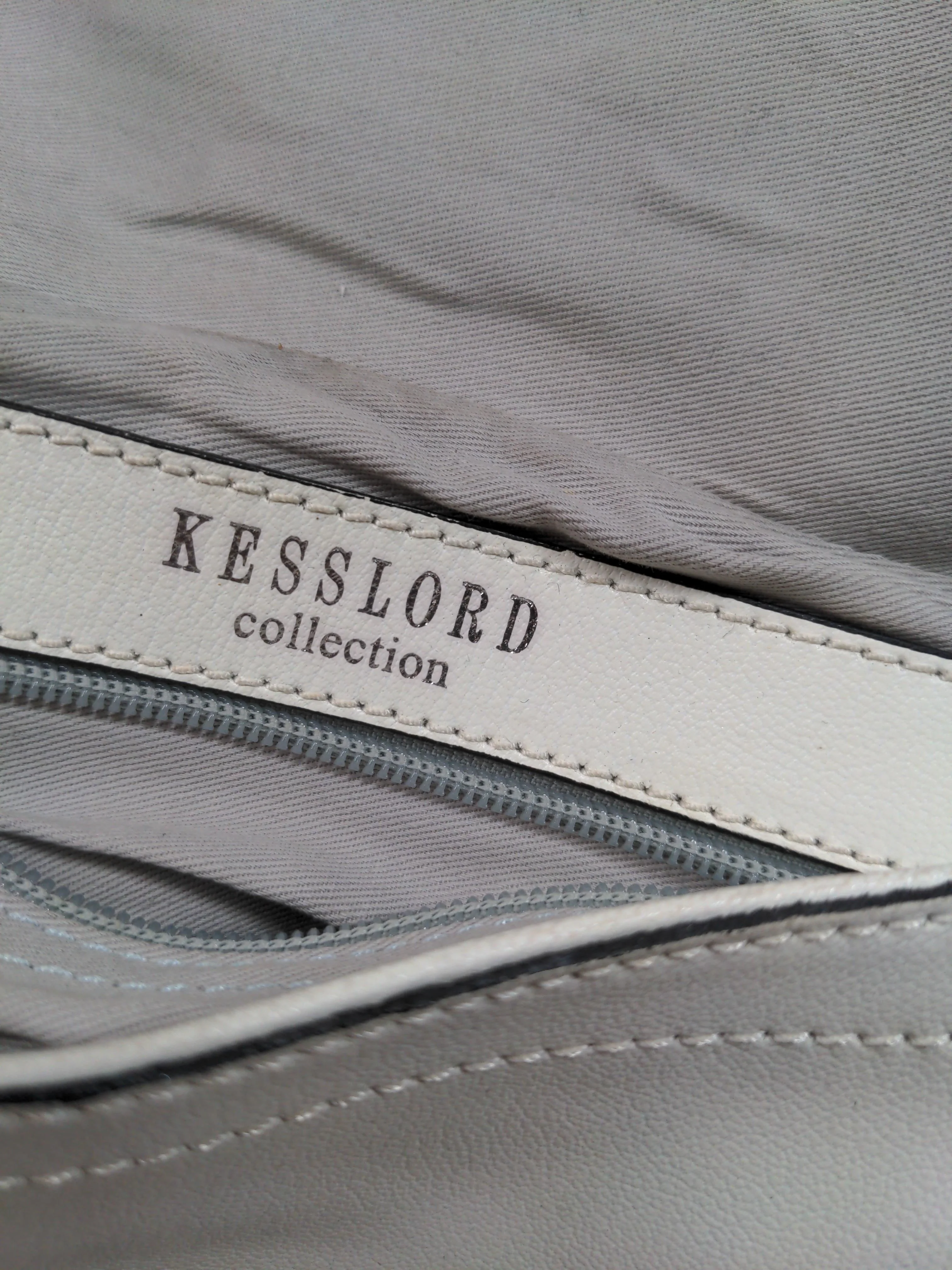 Kesslord Women's Bag White 100% Leather Shoulder Bag - Image 6