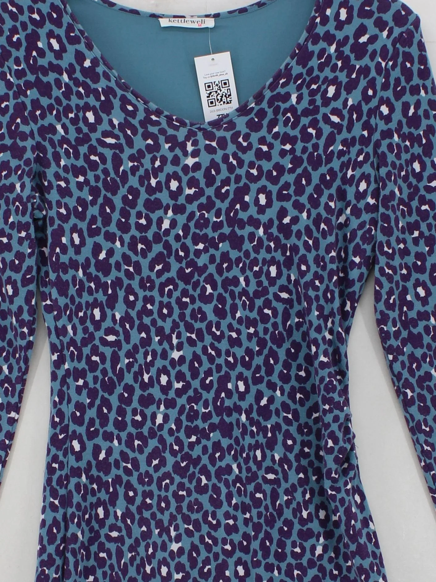 kettlewell T-Shirt Midi Dress M in Blue - Image 3