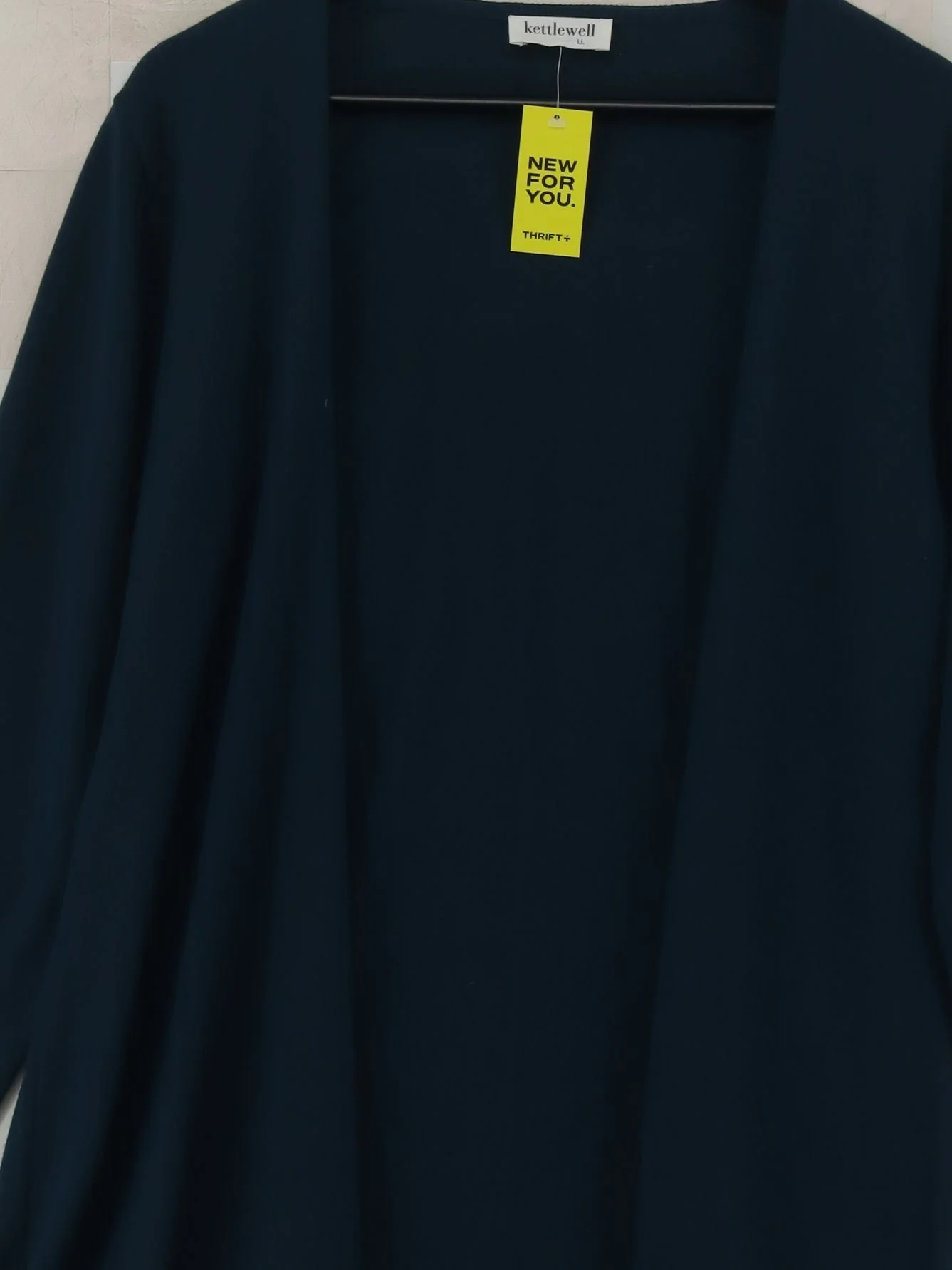 Kettlewell Women's Cardigan XXL Blue 100% Wool Round Neck Cardigan - Image 3