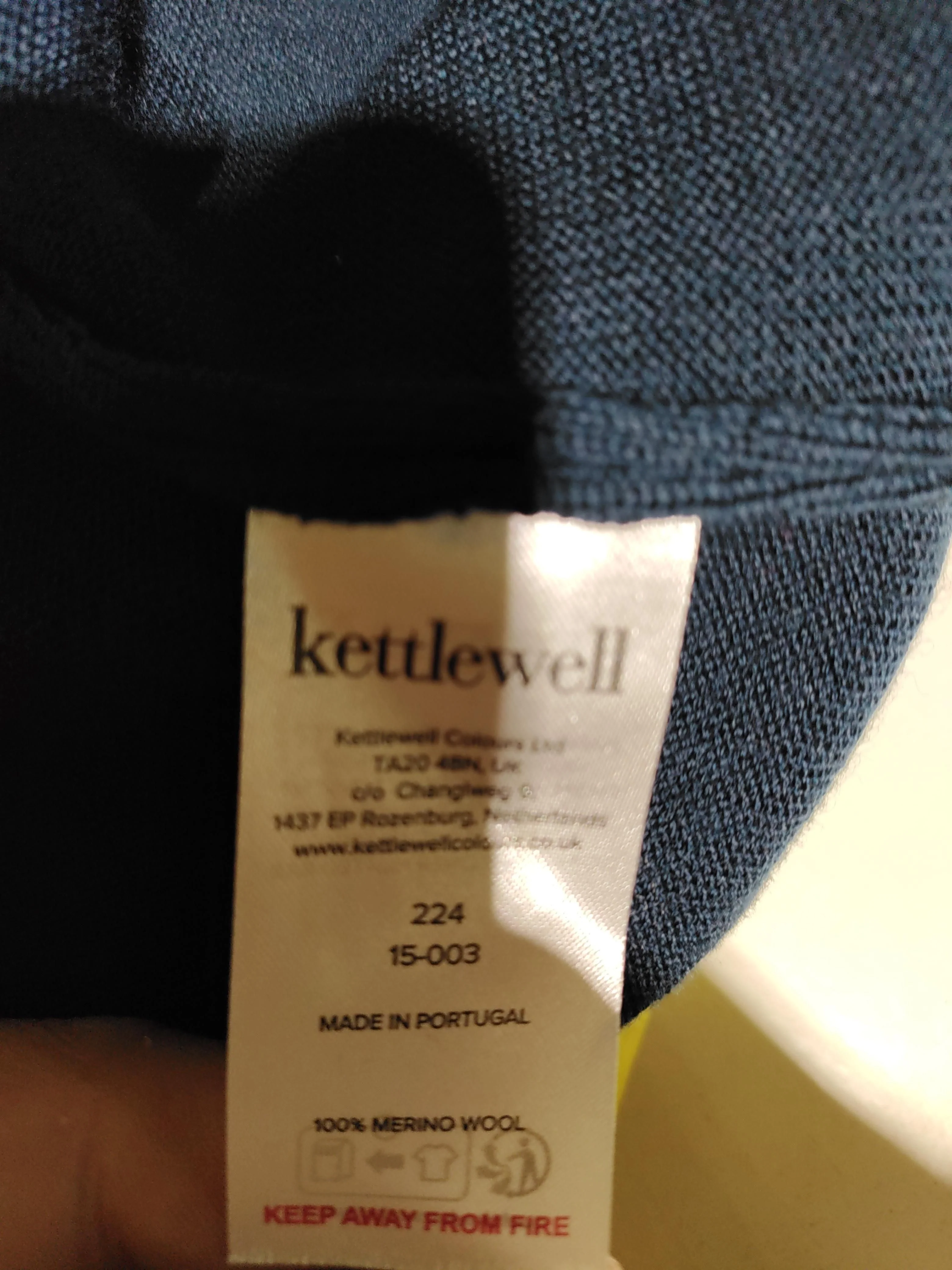 Kettlewell Women's Cardigan XXL Blue 100% Wool Round Neck Cardigan - Image 6