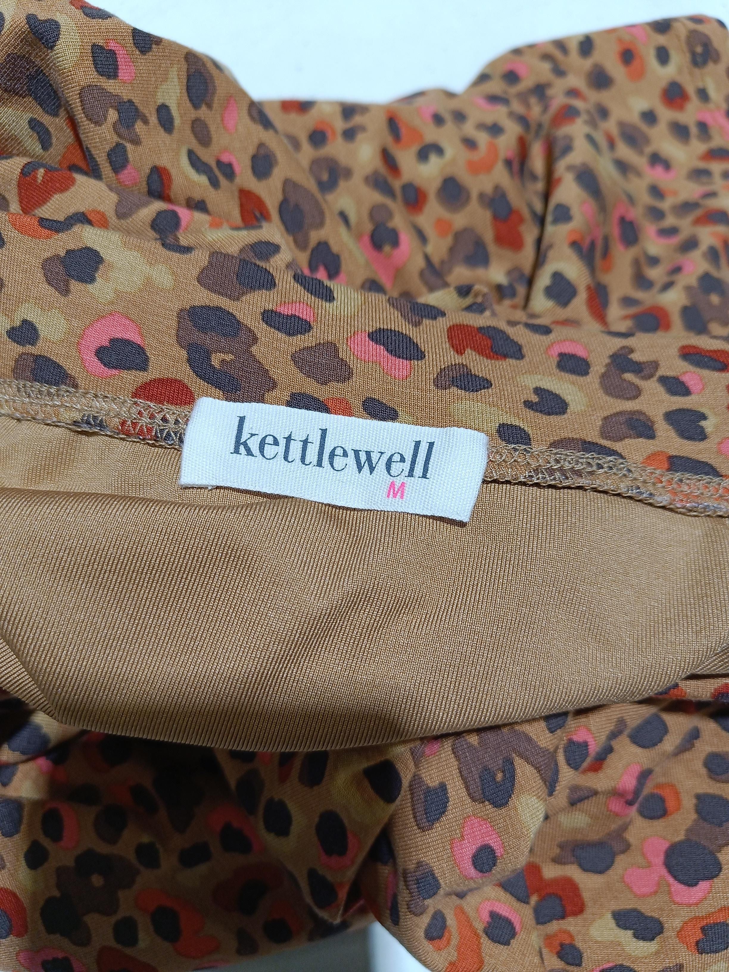 Kettlewell Women's Midi Skirt M Brown Animal Print 100% Other Midi A-Line - Image 5