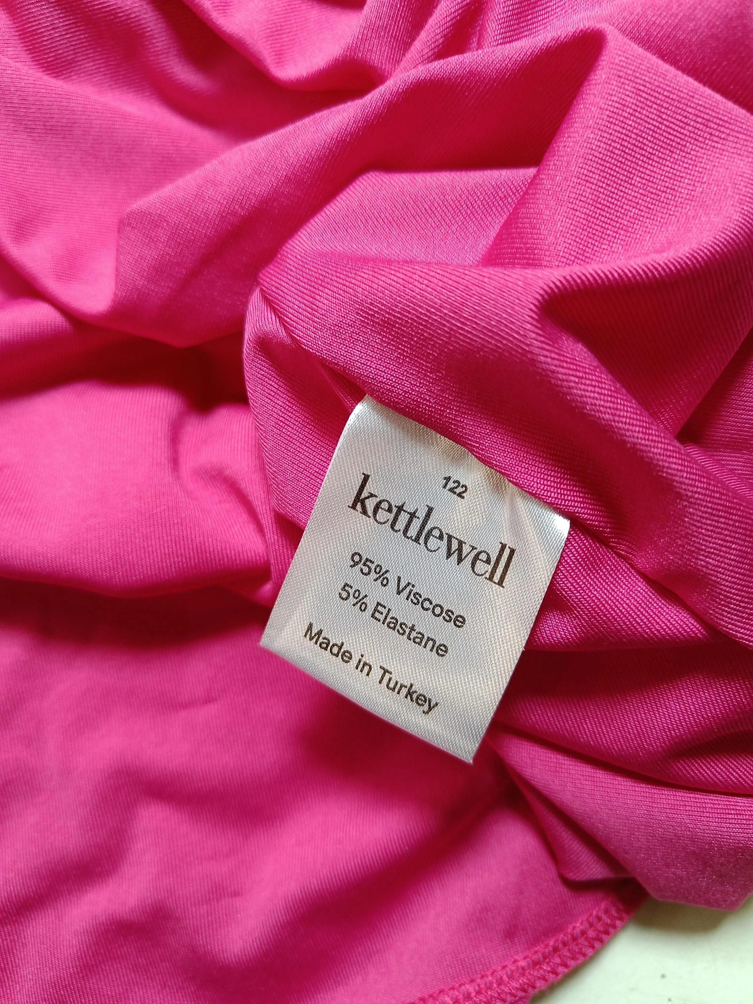 Kettlewell Women's Mini Skirt M Pink Viscose with Elastane Short Mini - Image 6