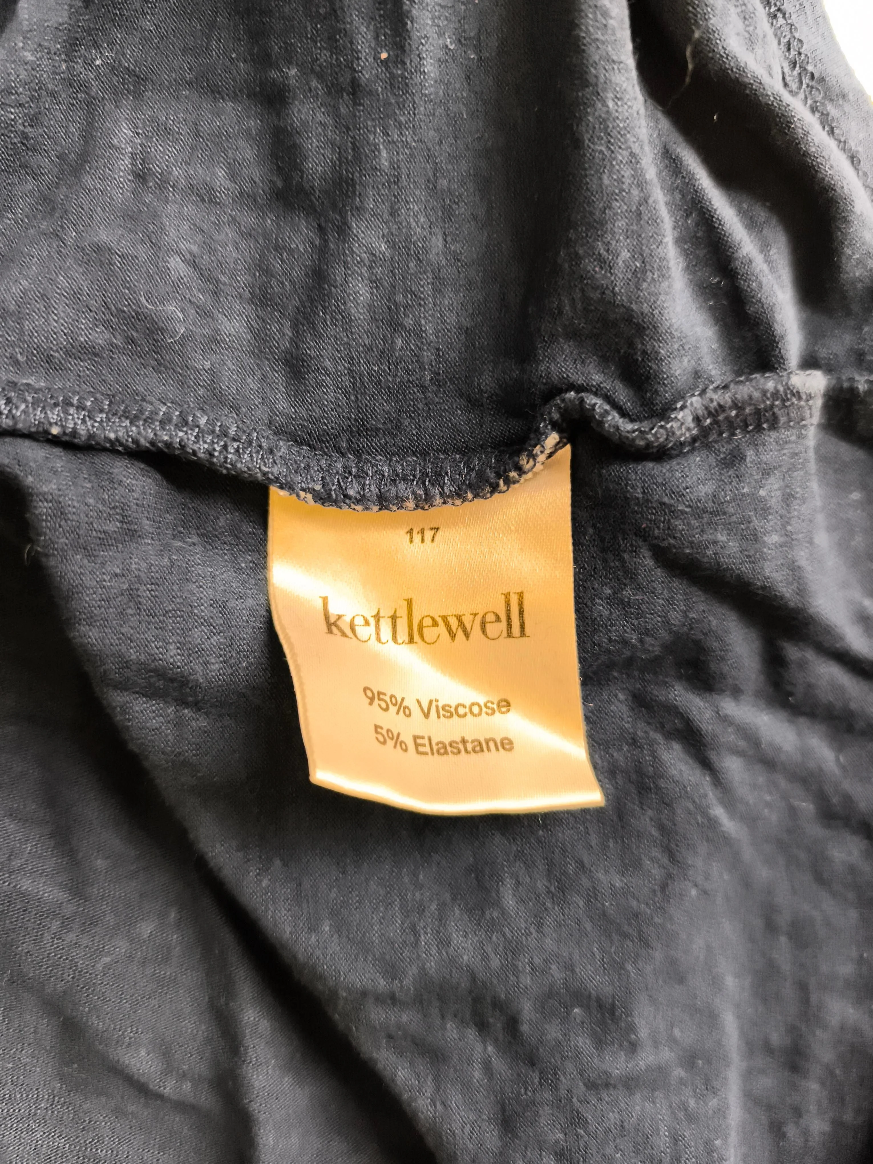 Kettlewell Women's T-Shirt M Blue Viscose with Elastane Basic - Image 6