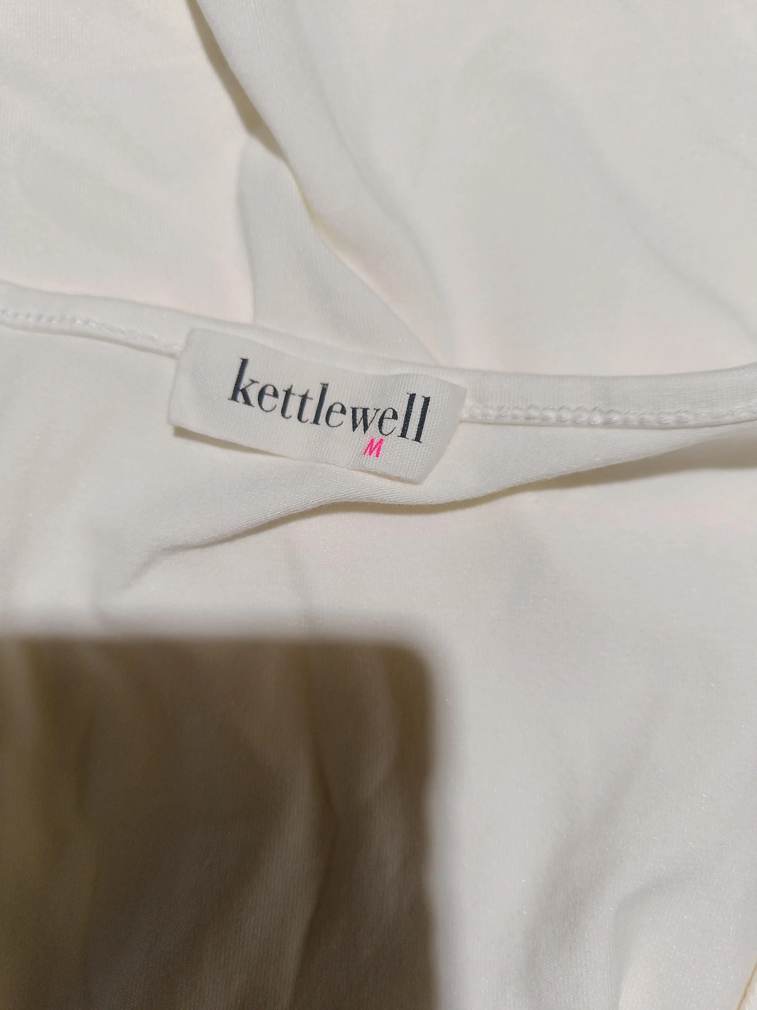 Kettlewell Women's T-Shirt M Cream Cotton with Lyocell Modal, Elastane Basic - Image 5