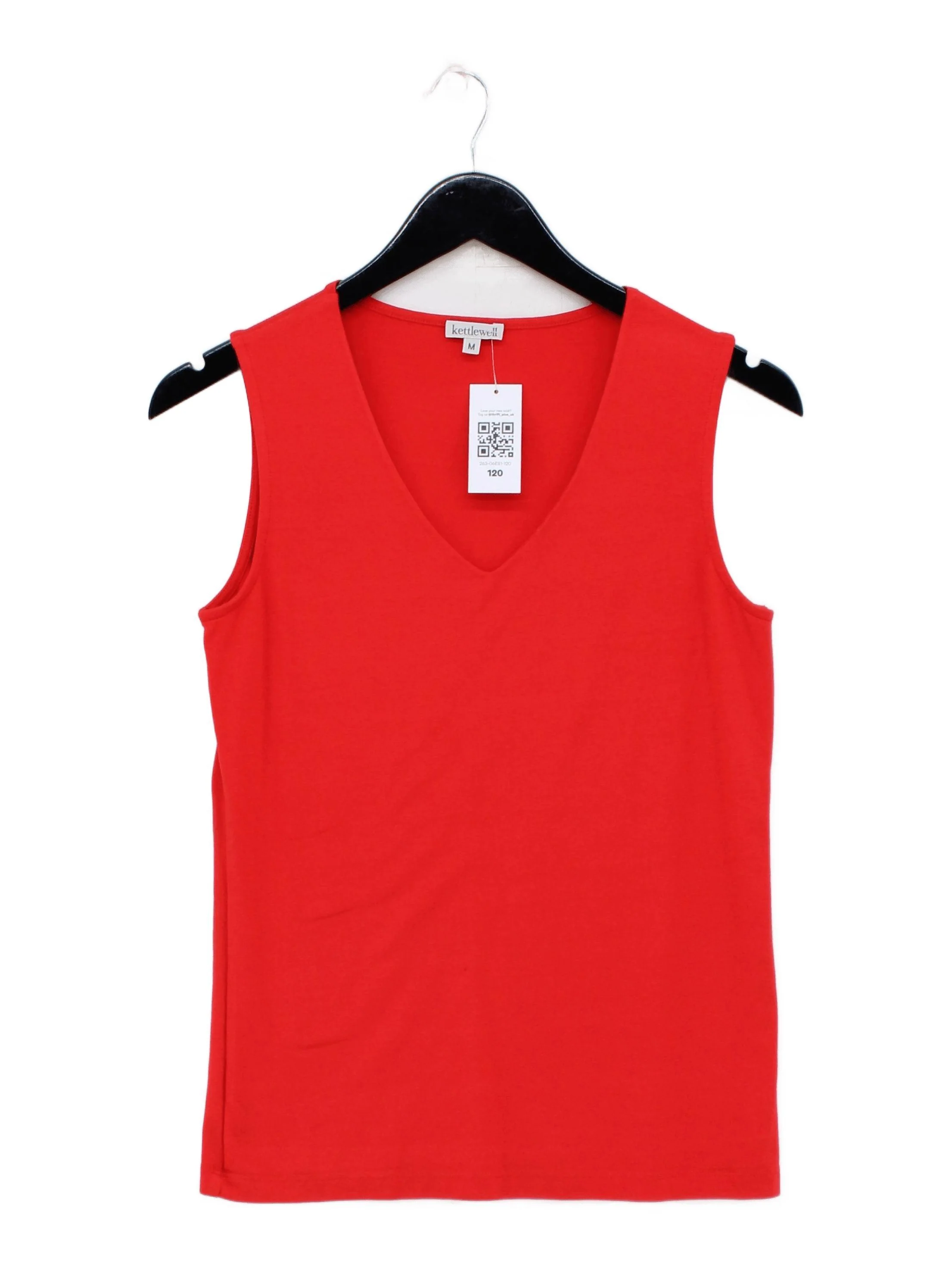 Kettlewell Women's T-Shirt M Red Cotton with Lyocell Modal, Elastane Basic