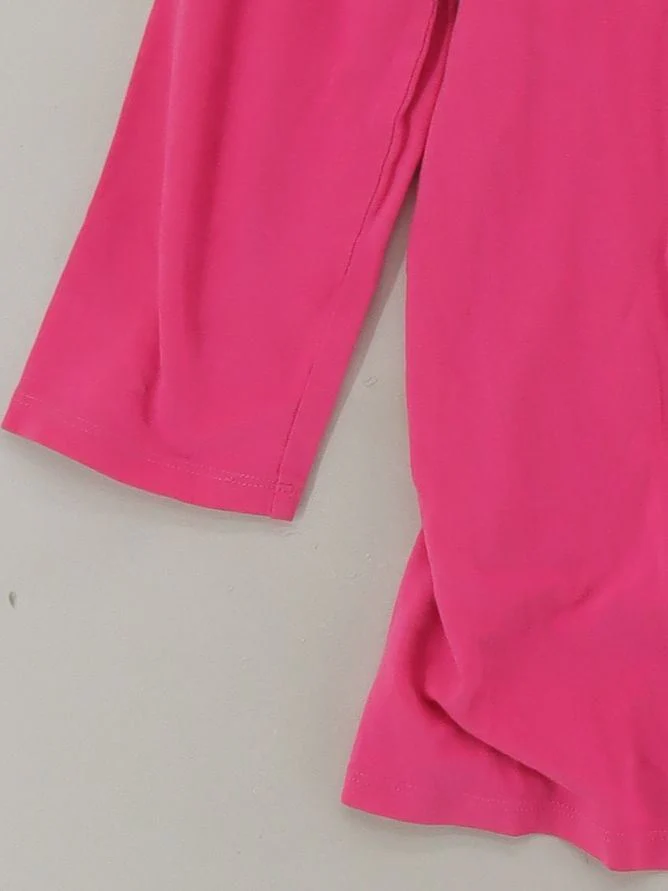 Kettlewell Women's Top L Pink Cotton with Lyocell Modal, Elastane Jersey - Image 4