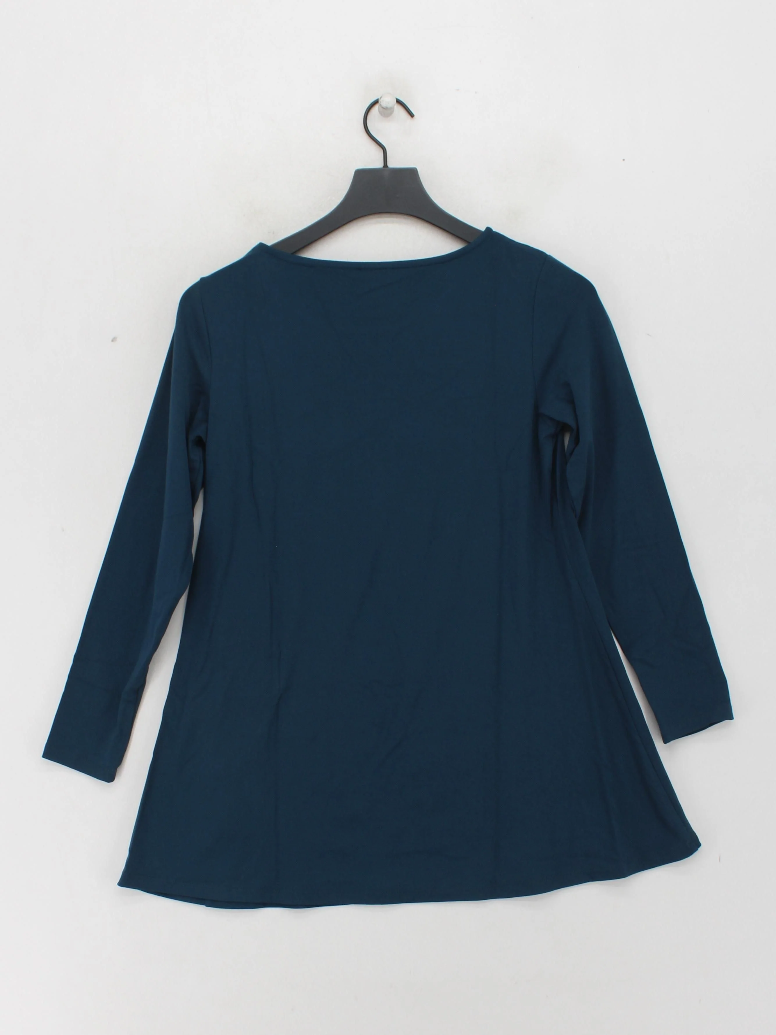 Kettlewell Women's Top S Blue Viscose with Elastane Long Sleeve Round Neck Tunic - Image 2