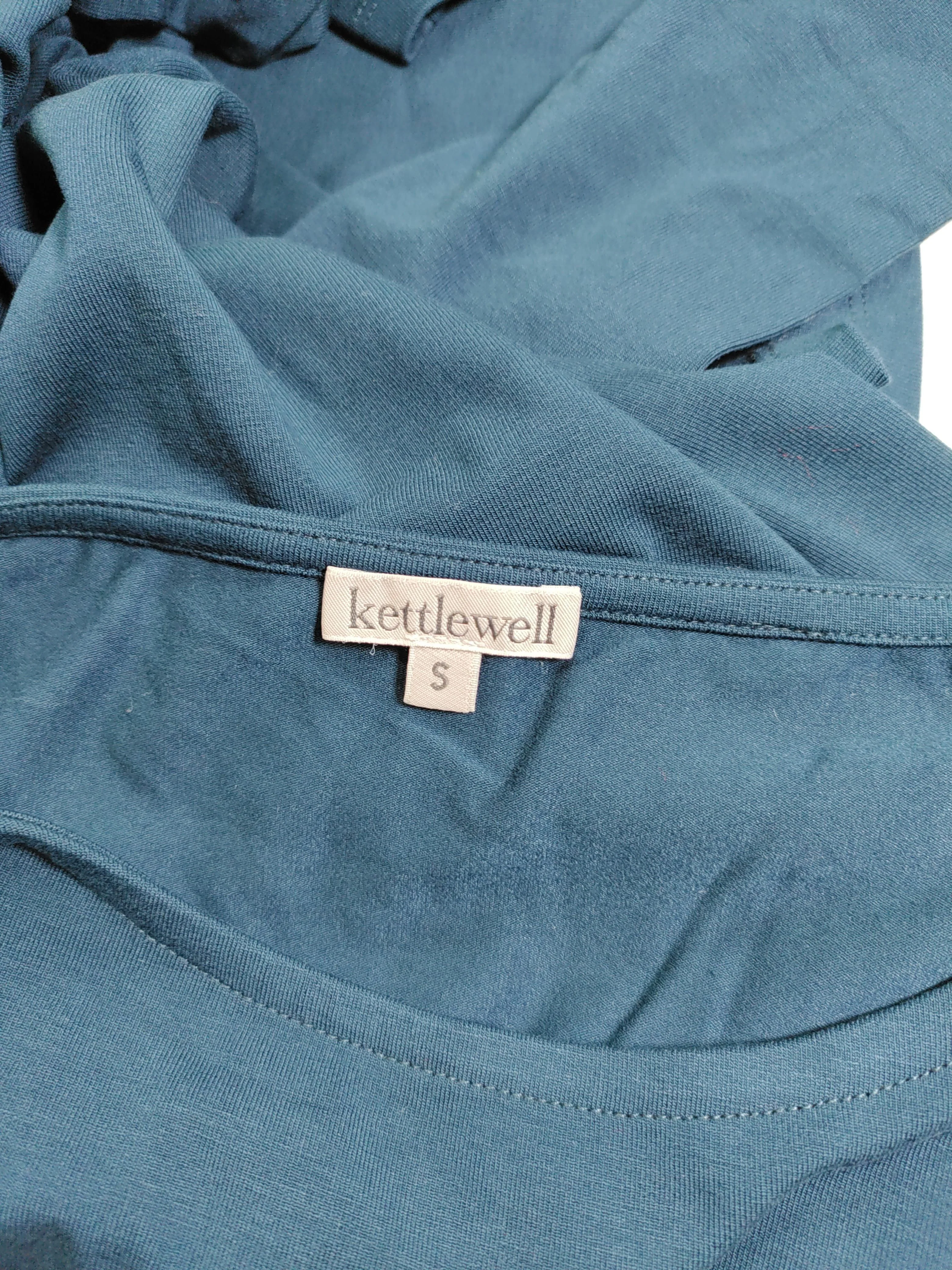 Kettlewell Women's Top S Blue Viscose with Elastane Long Sleeve Round Neck Tunic - Image 5