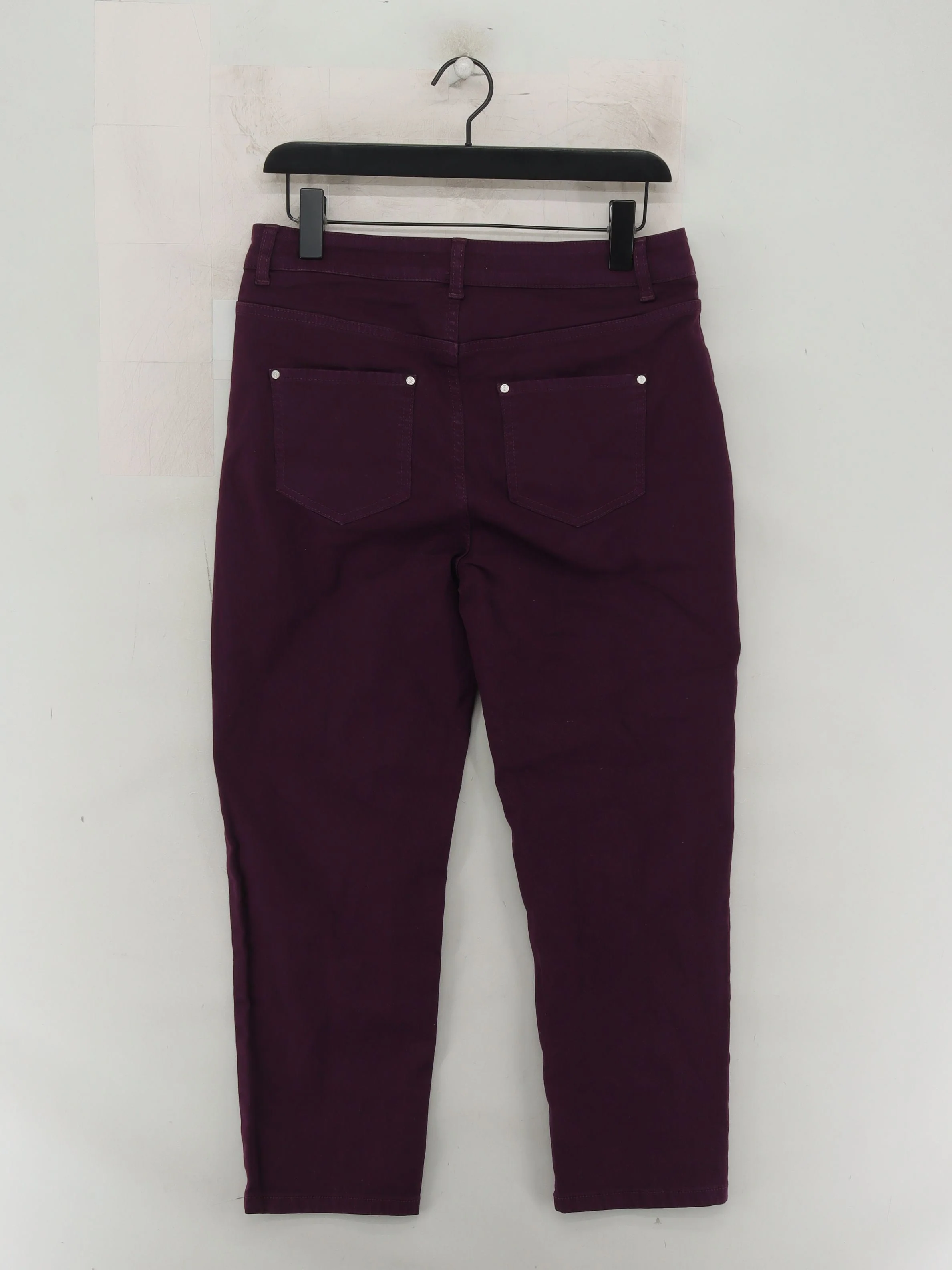 Kettlewell Women's Trousers M Purple Cotton with Elastane Tapered Cropped - Image 2