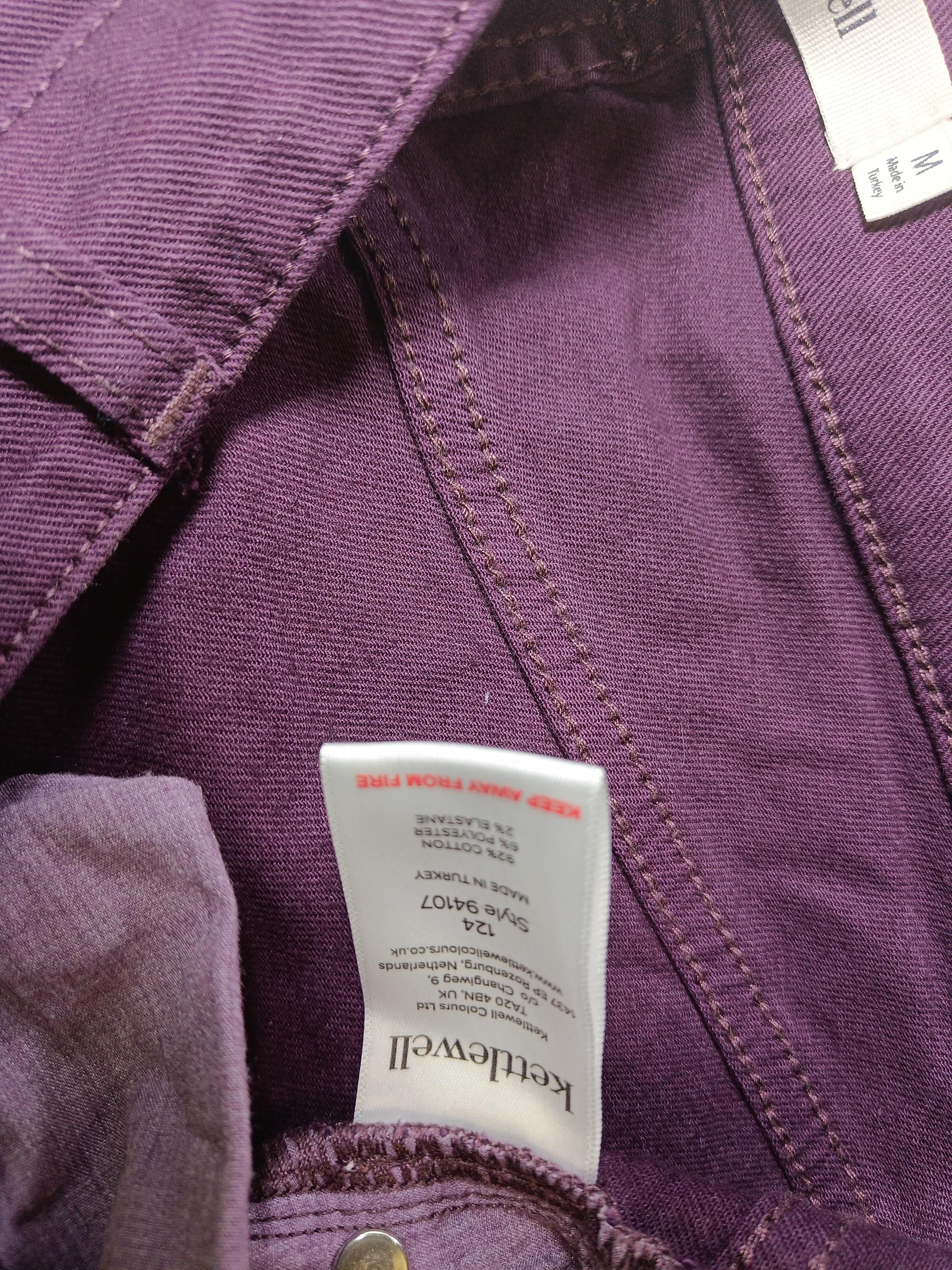 Kettlewell Women's Trousers M Purple Cotton with Elastane Tapered Cropped - Image 6
