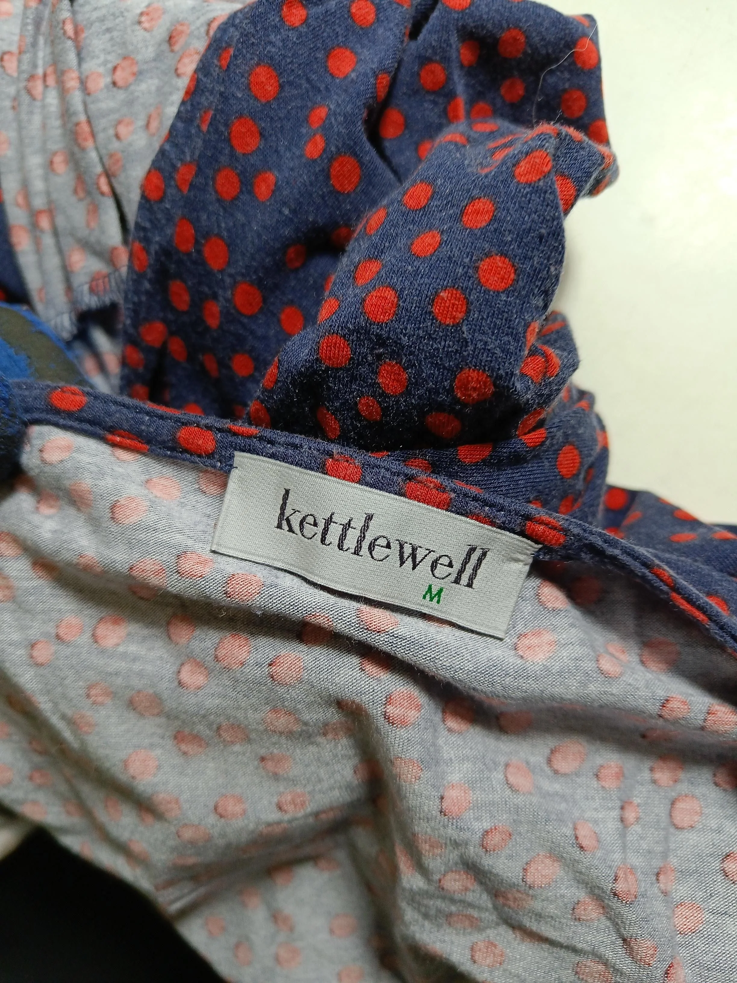 kettlewell Wrap Midi Dress M in Blue - Image 6