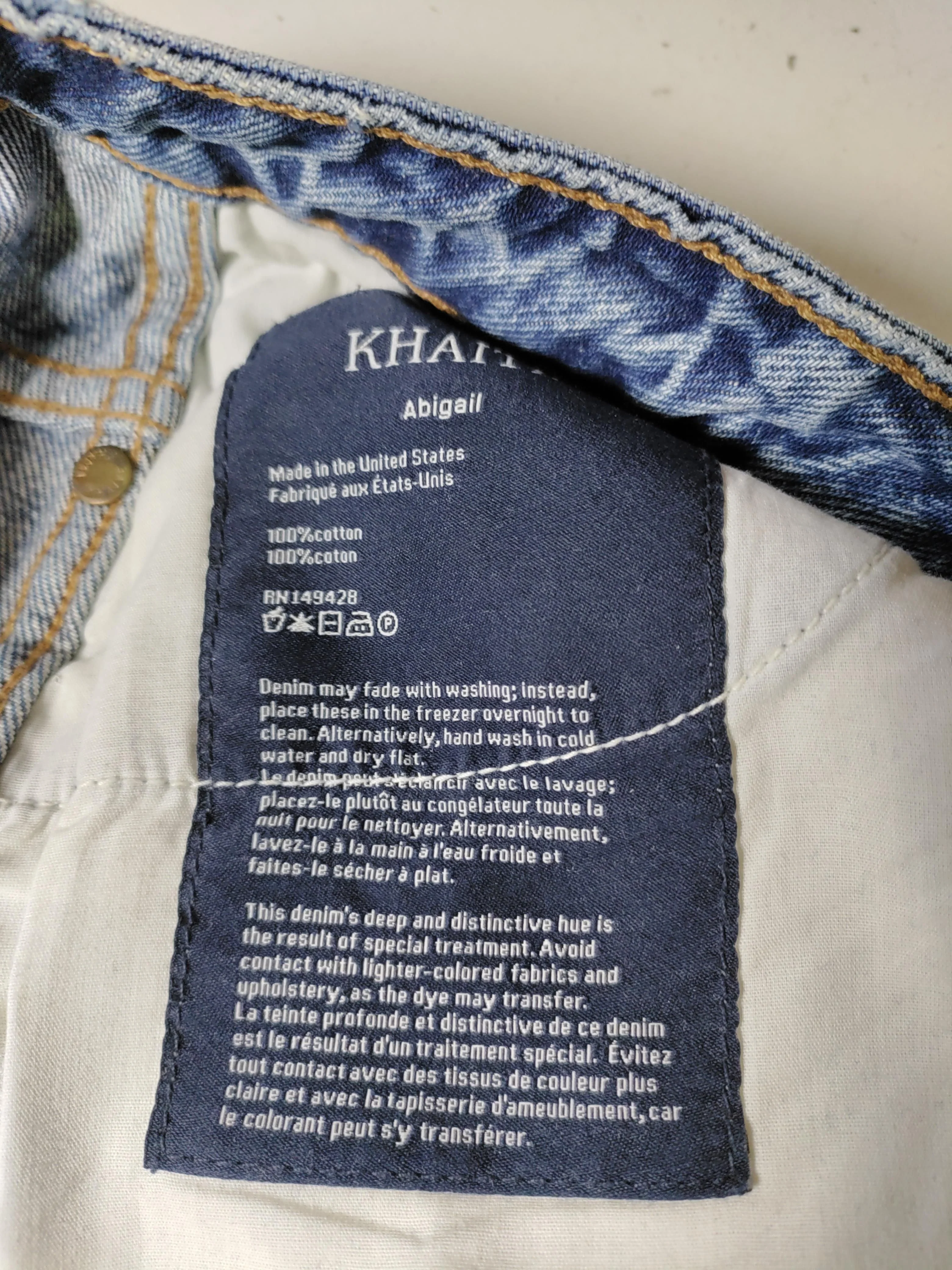 Khaite Women's Jeans W 27 in Blue 100% Cotton Straight - Image 6