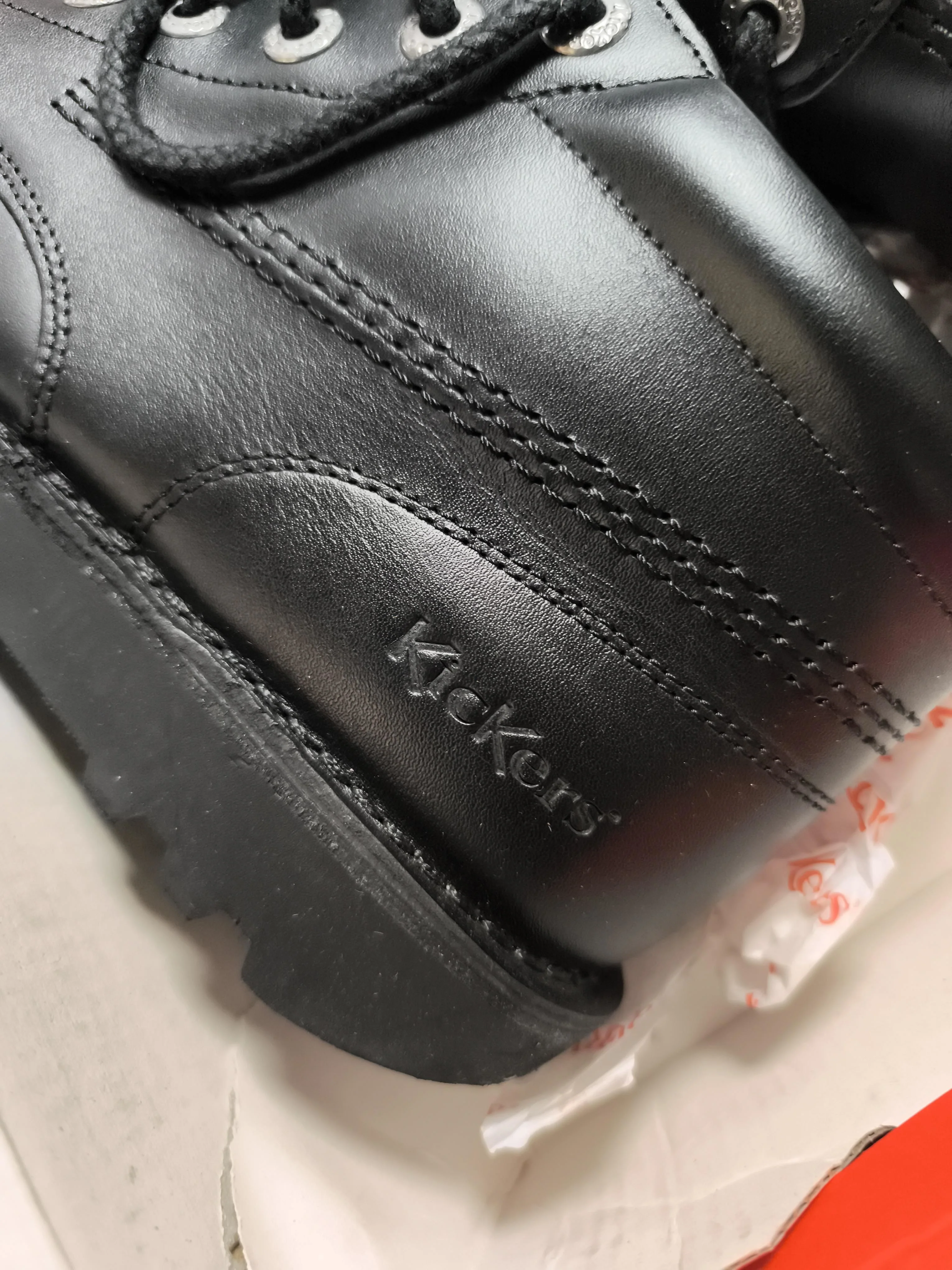 Kickers Men's Boots UK 6 Black 100% Leather Combat - Image 8
