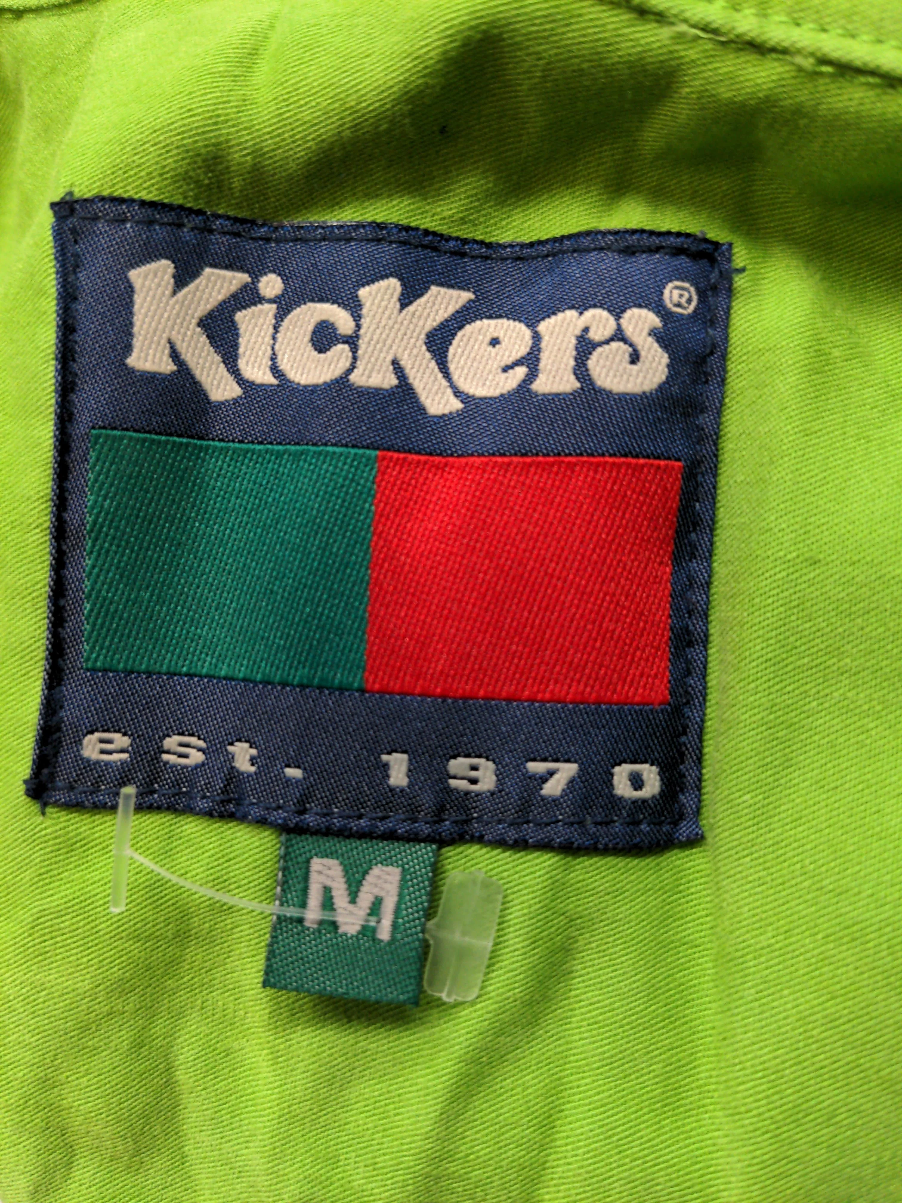 Kickers Men's Shirt M Green Viscose with Polyester Basic - Image 5