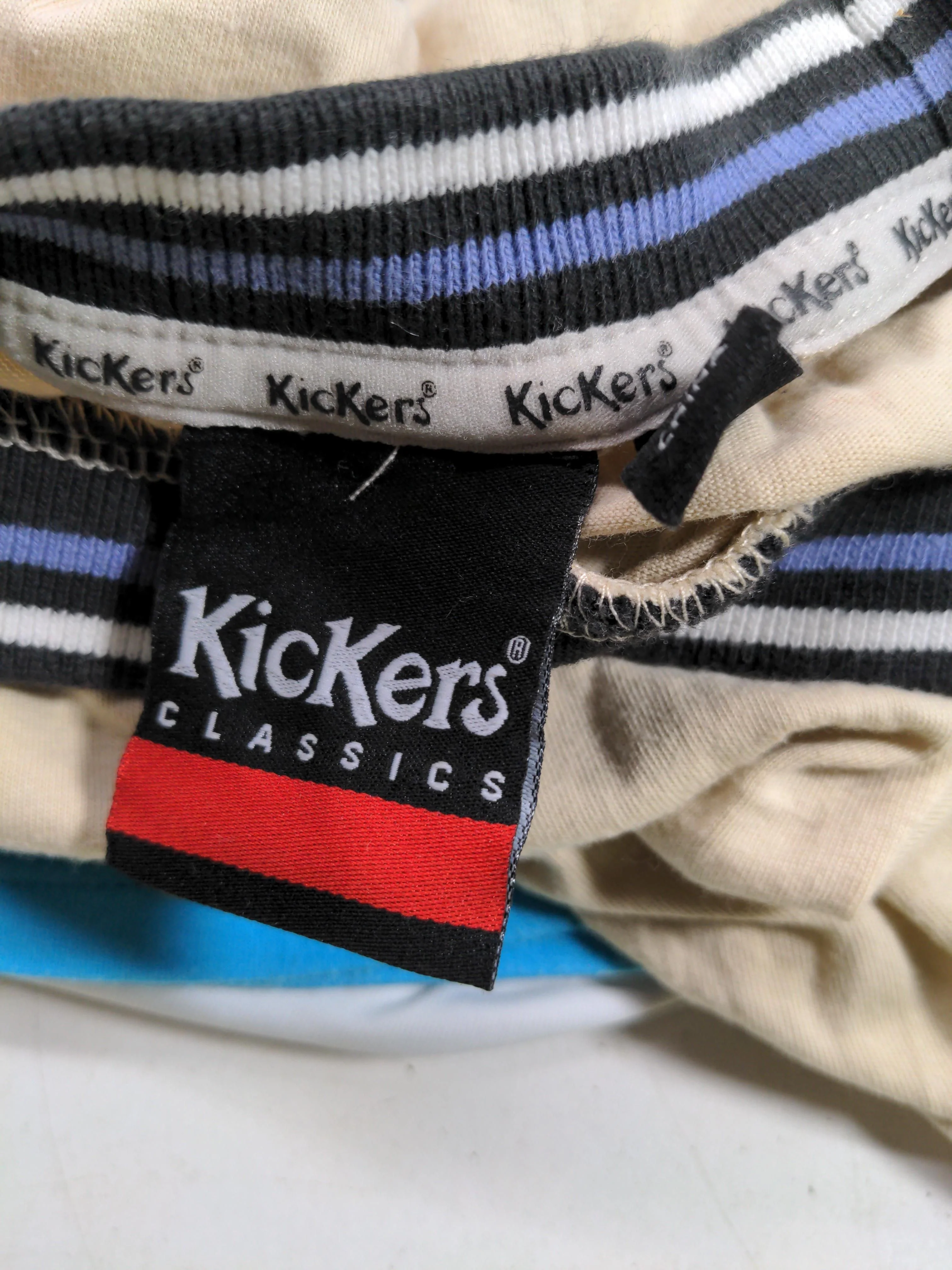 Kickers Men's T-Shirt S Cream Cotton with Elastane Basic - Image 7