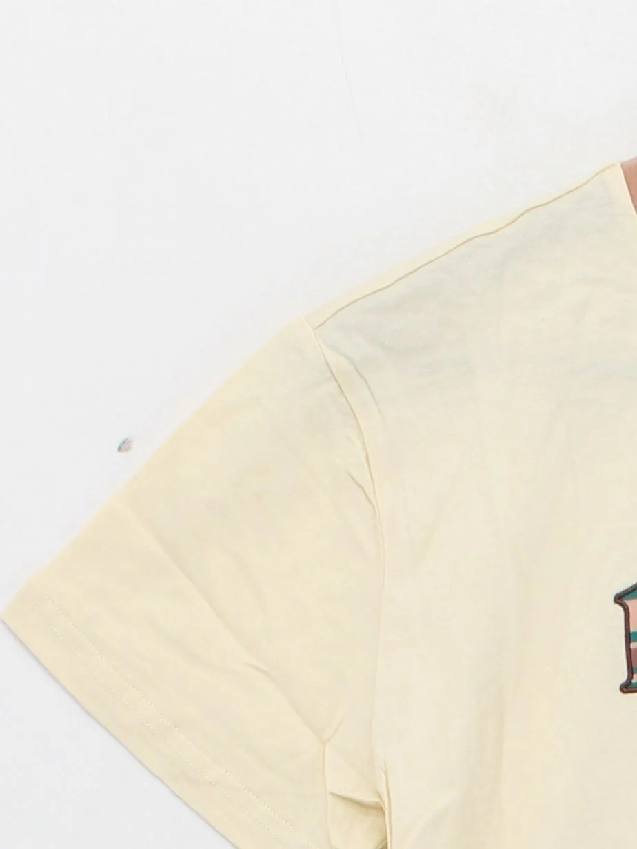 Kickers Women's T-Shirt M Cream Cotton with Elastane Basic New with tags - Image 4