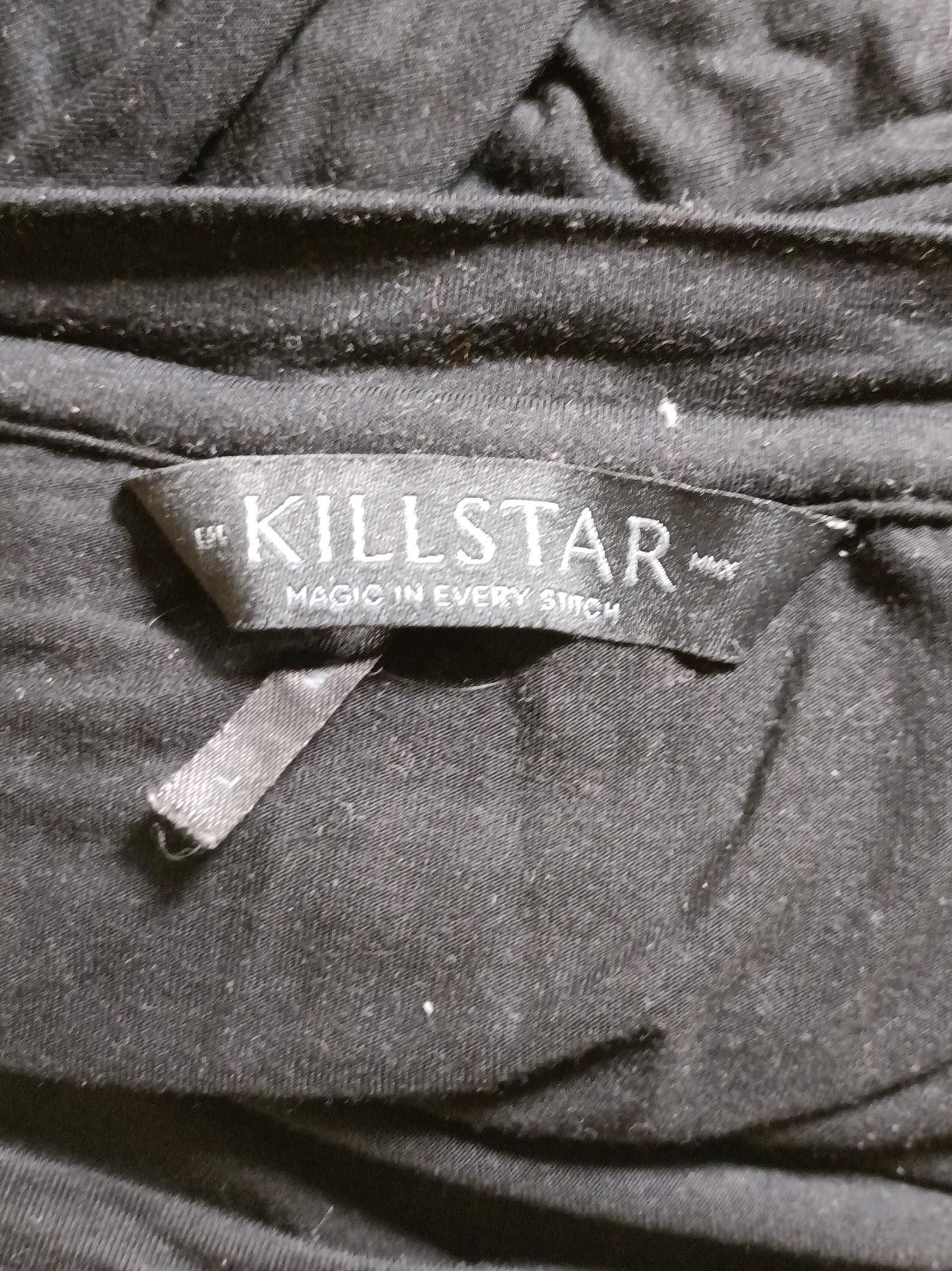 Killstar Men's T-Shirt L Black Graphic Viscose with Elastane Basic - Image 5