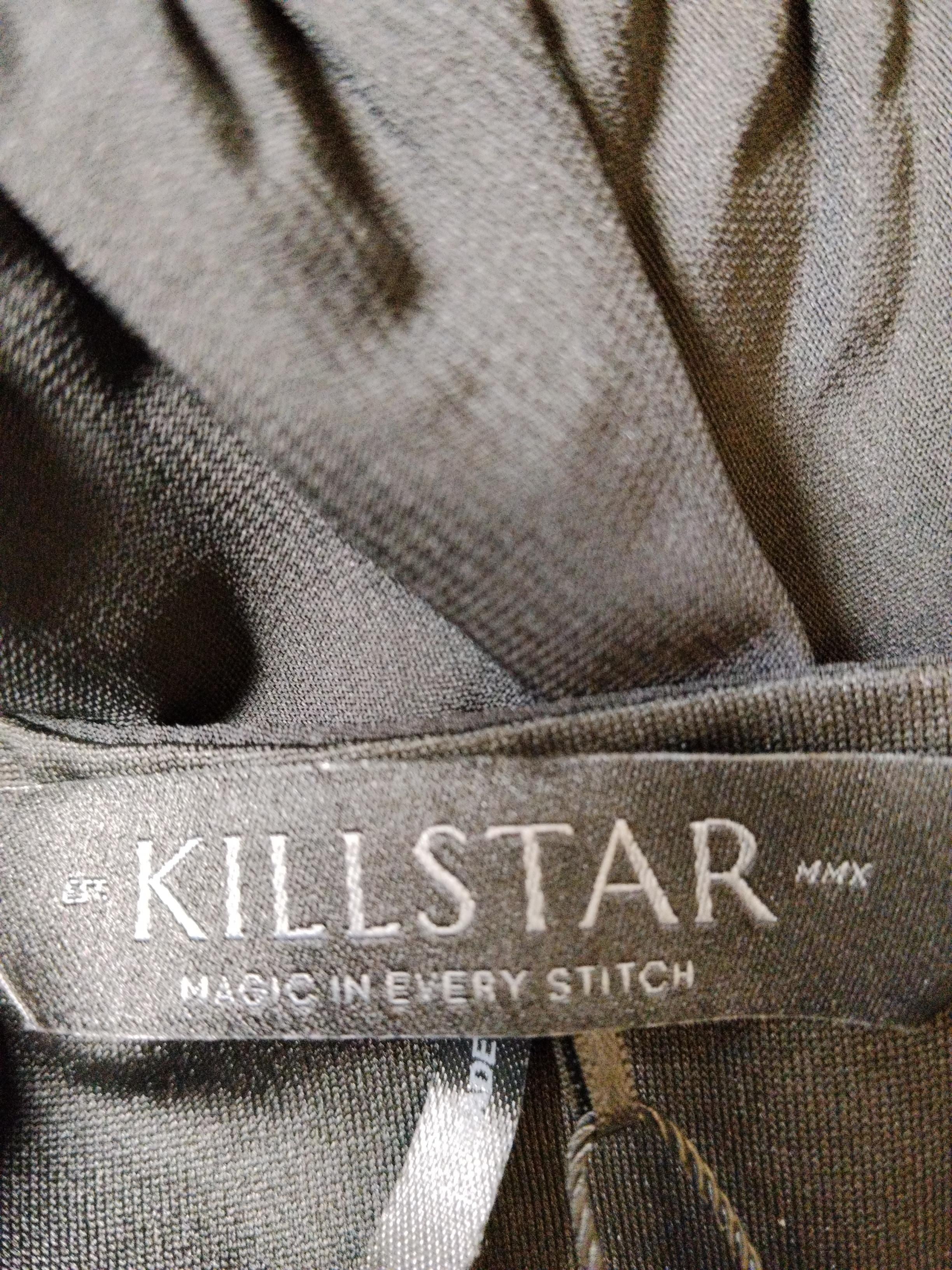 Killstar Women's Top L Black Polyester with Elastane Sleeveless V-Neck Basic - Image 5