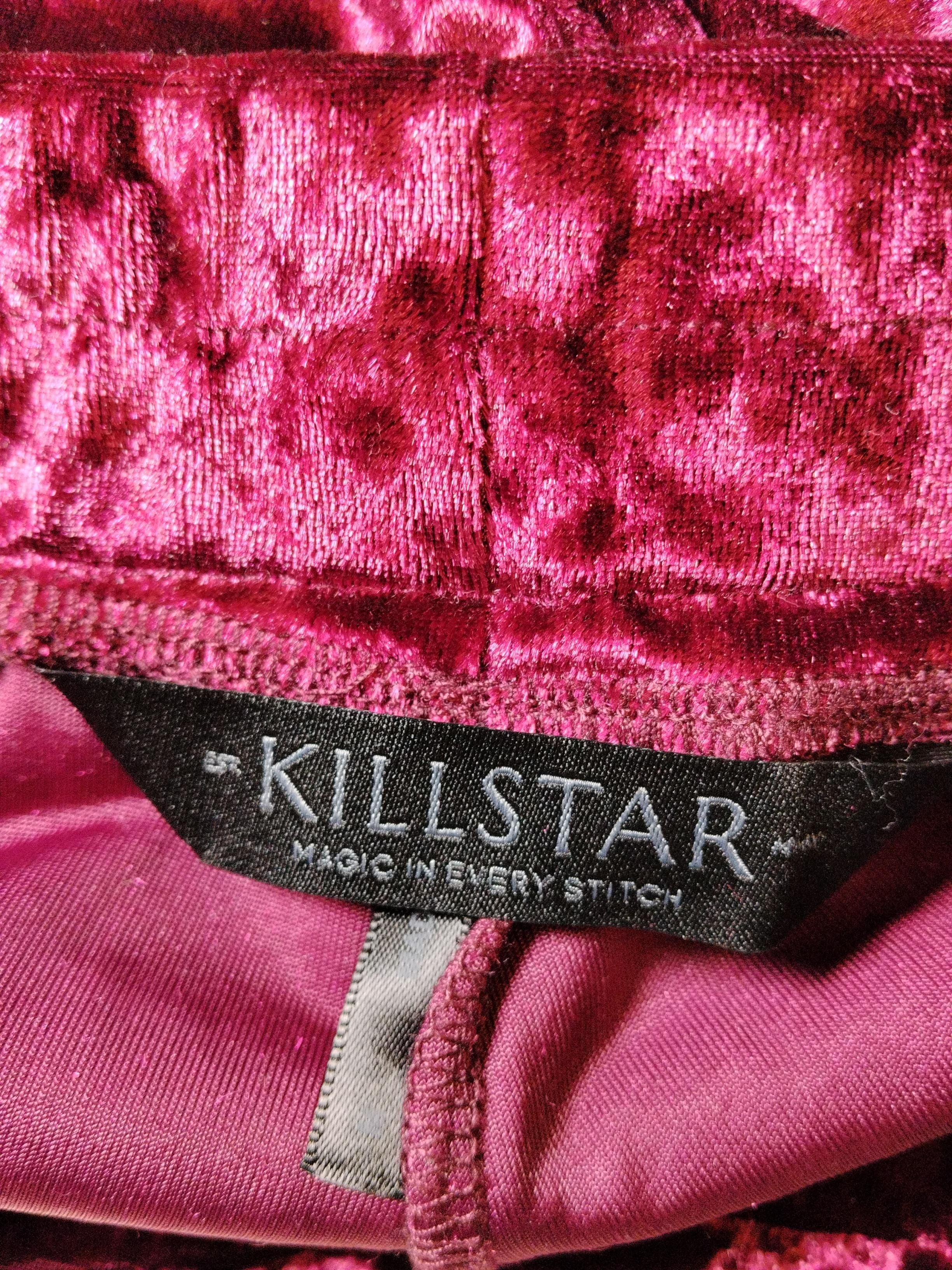 Killstar Women's Trousers M Red 100% Polyester Flared Sweatpants - Image 5