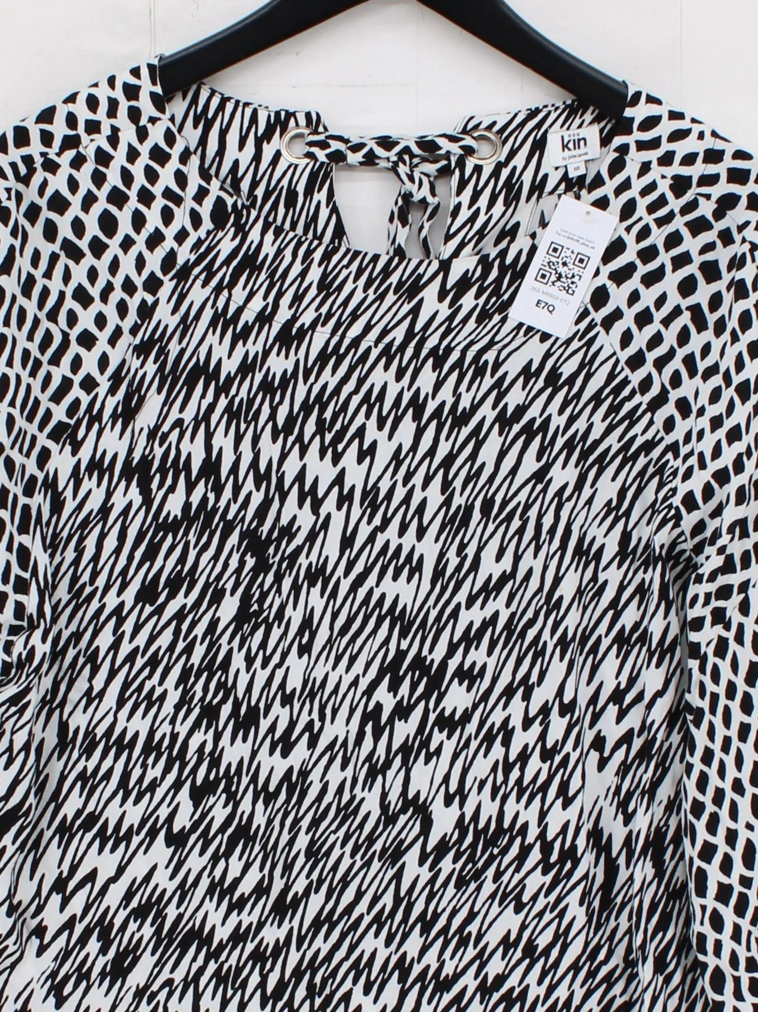 Kin By John Lewis Women's Top S White 100% Viscose Basic - Image 3