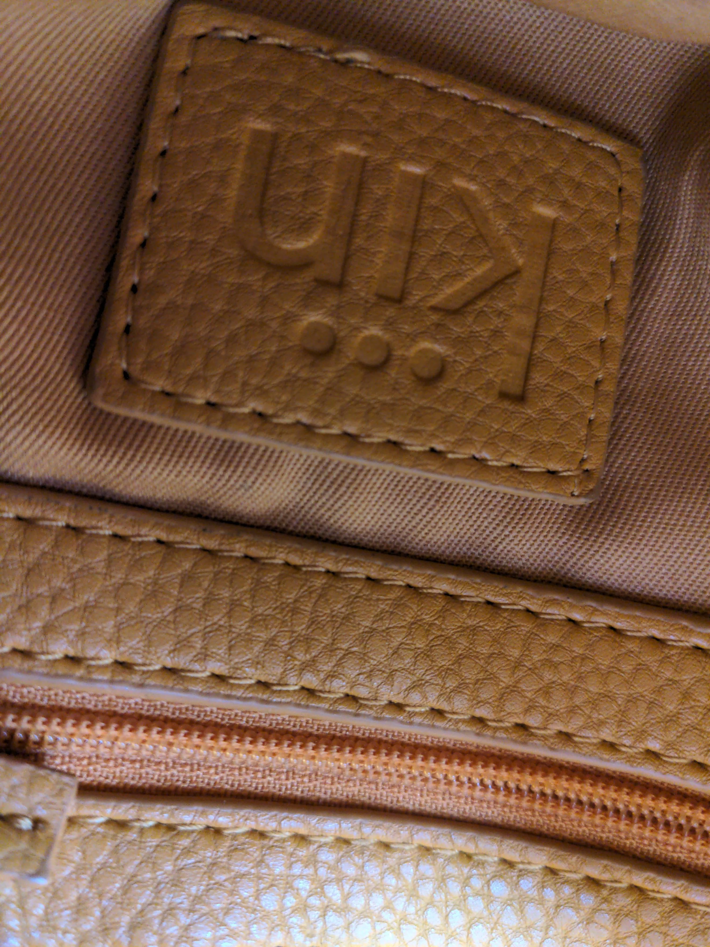 Kin Women's Bag Tan 100% Faux Leather Crossbody - Image 6