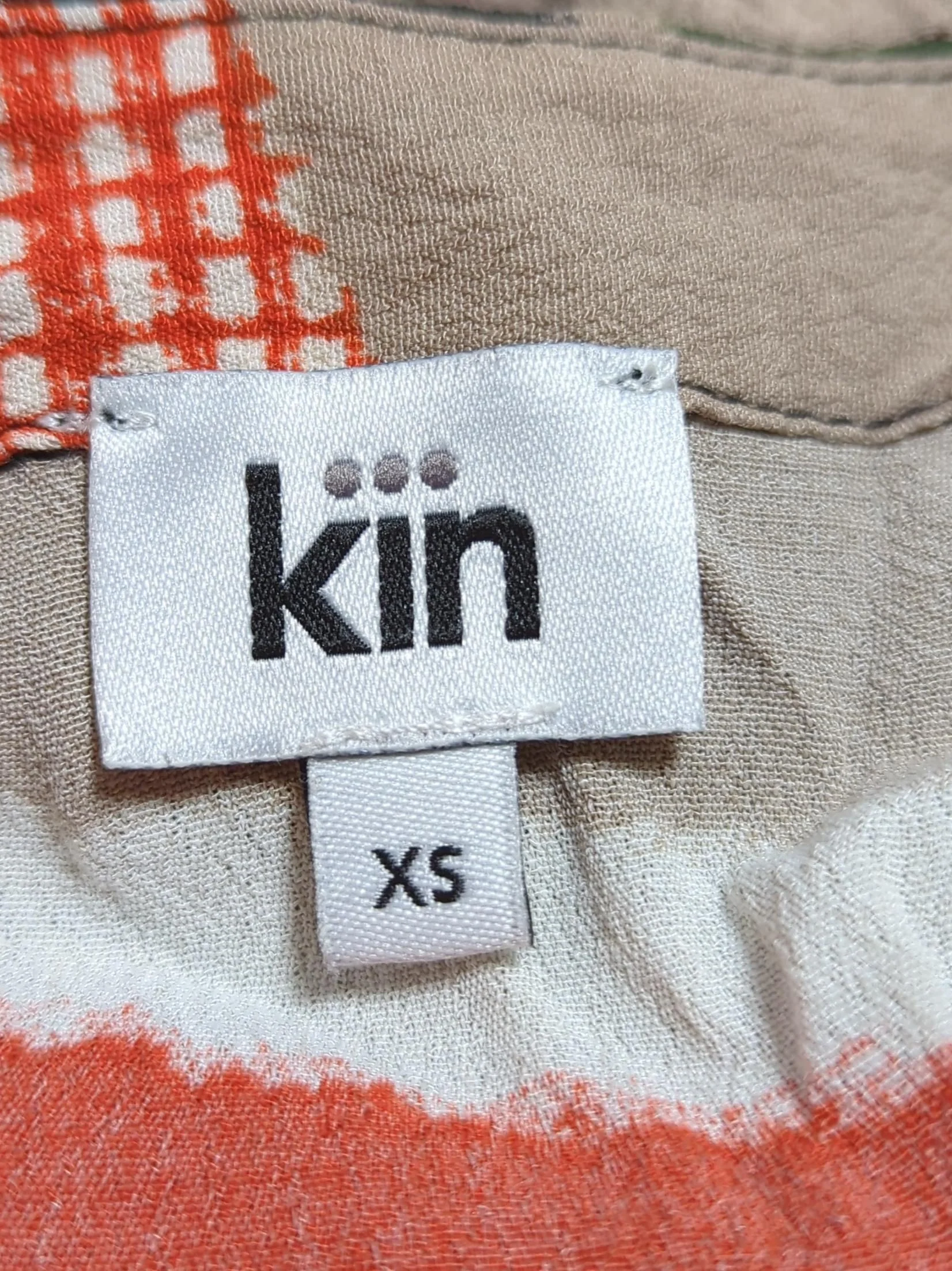 Kin Women's Shirt XS Multi 100% Viscose 3/4 Sleeve Collared Basic - Image 5