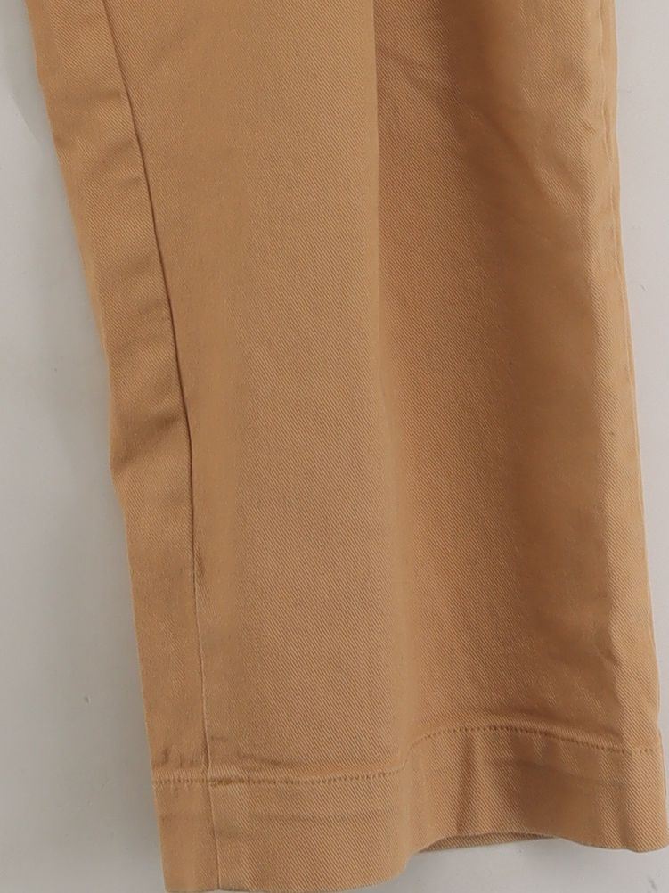 Kin Women's Trousers UK 14 Tan Cotton with Elastane Tapered Chino - Image 4