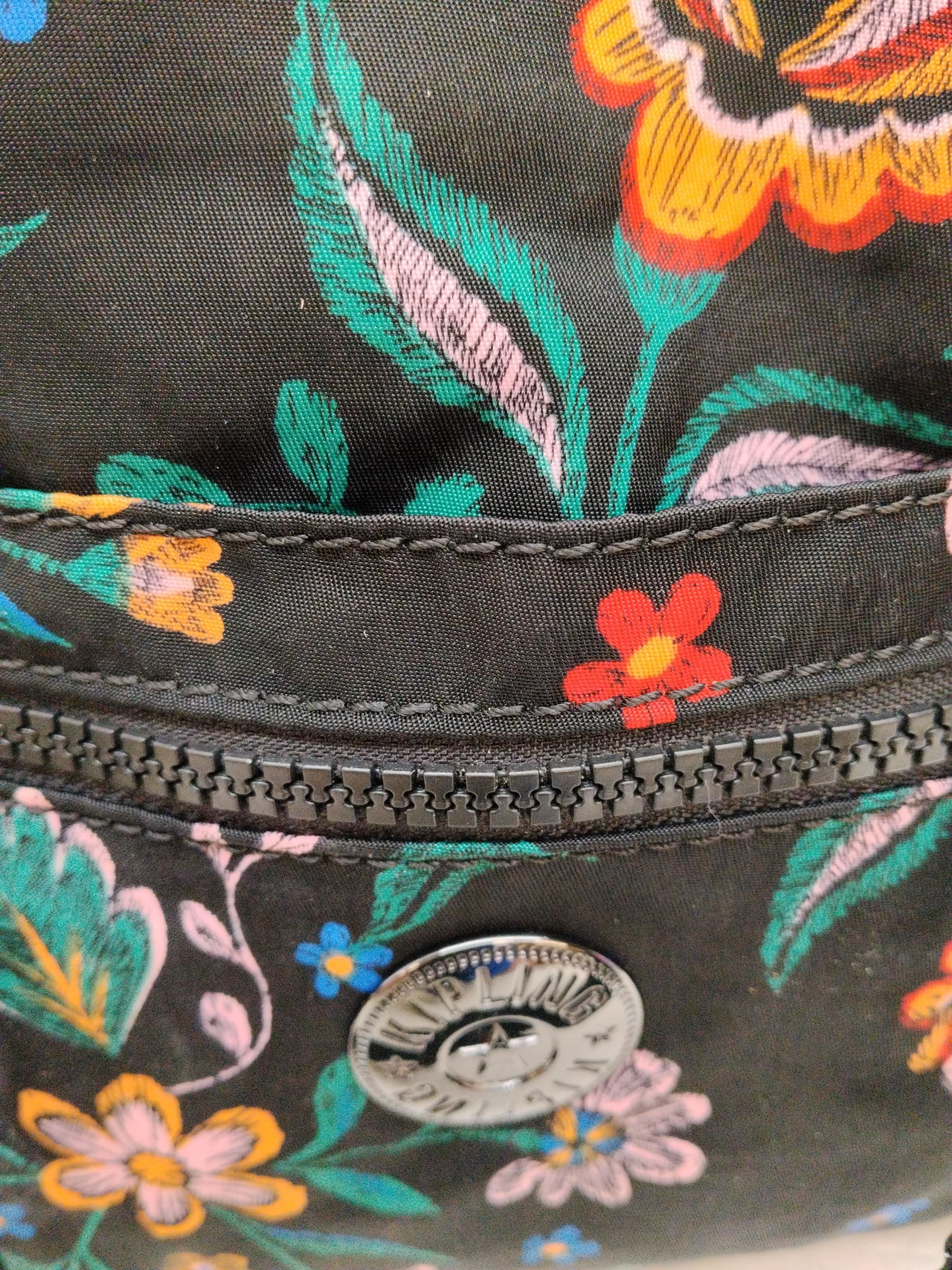 Kipling Women's Bag Black Floral Polyamide with Polyester Shoulder Bag - Image 3